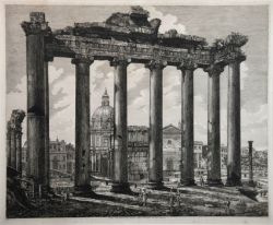 ROSSINI "Concordiatempel" auf dem Forum Romanum 1823