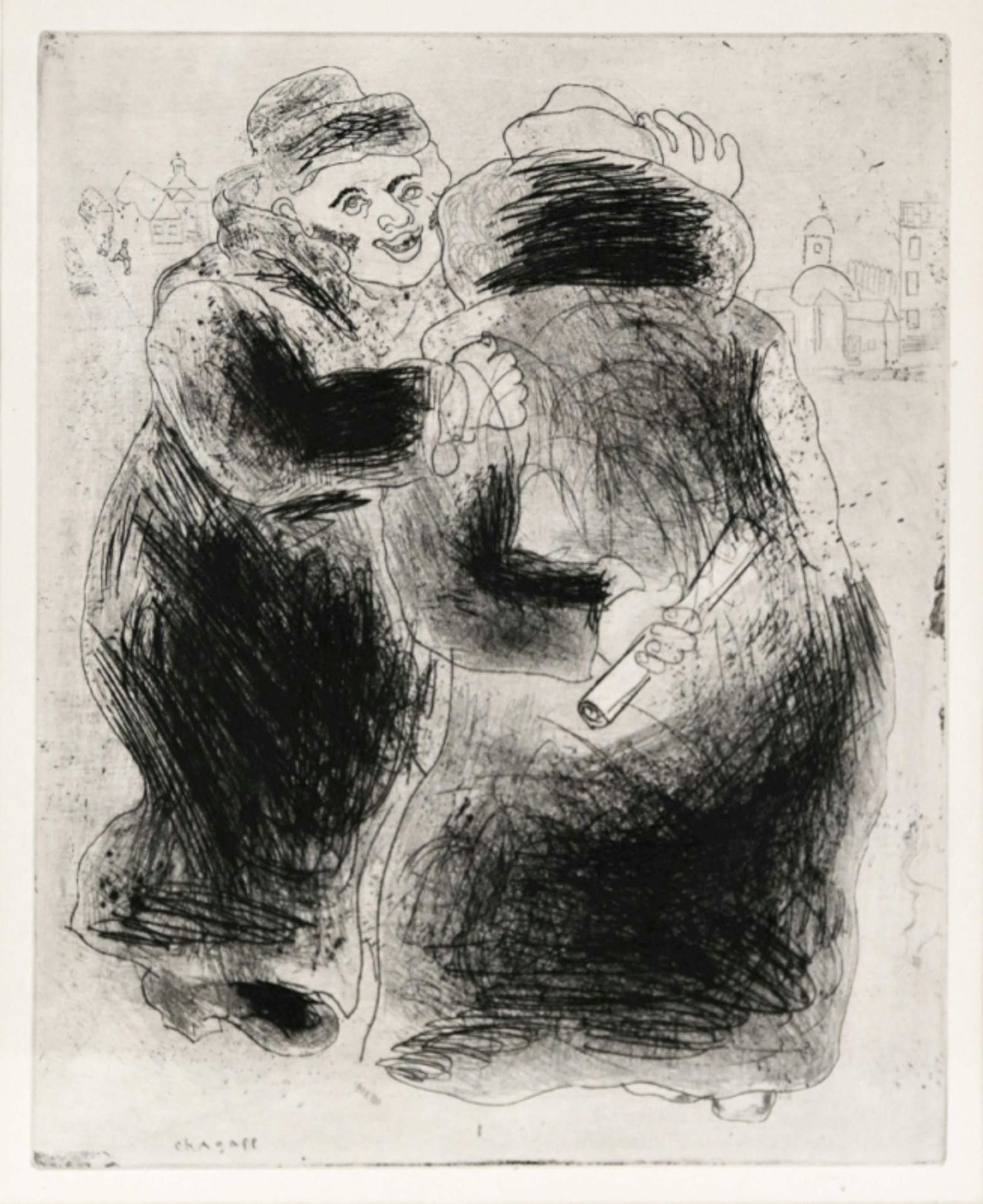 CHAGALL "Zwei Rabiner" - Image 2 of 4
