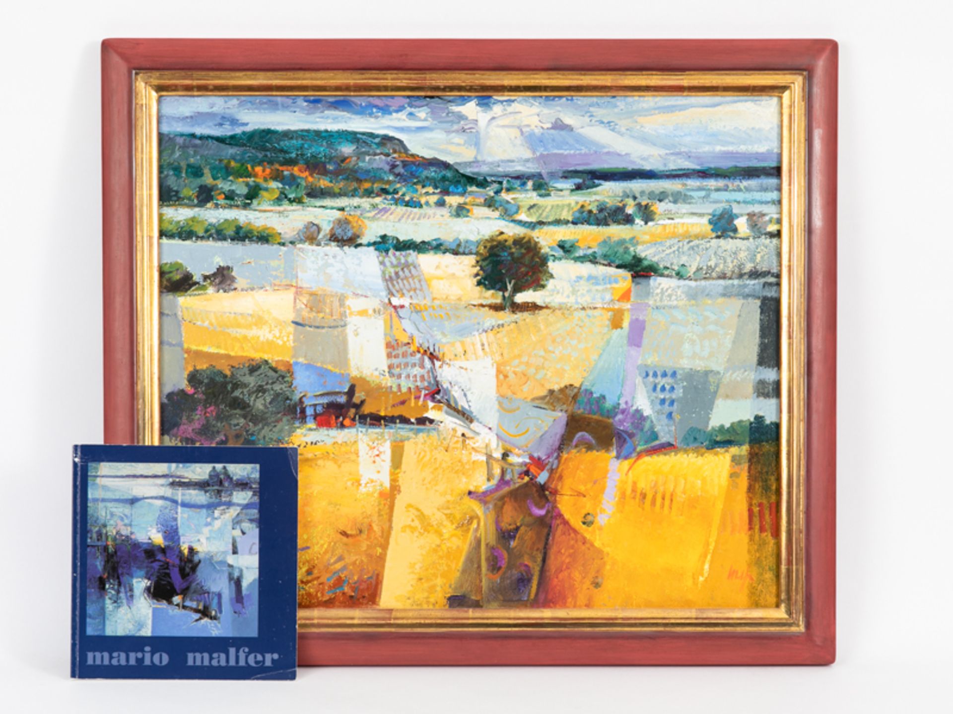Malfer, Mario (* 1941). Öl auf Leinwand, abstrahierte Landschafts-Farbkomposition; unten recht - Bild 5 aus 5