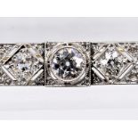 Stabnadel mit 41 Altschliff-Diamanten, zusammen ca. 2,1 ct, Juweliersarbeit aus dem Art Deco. P