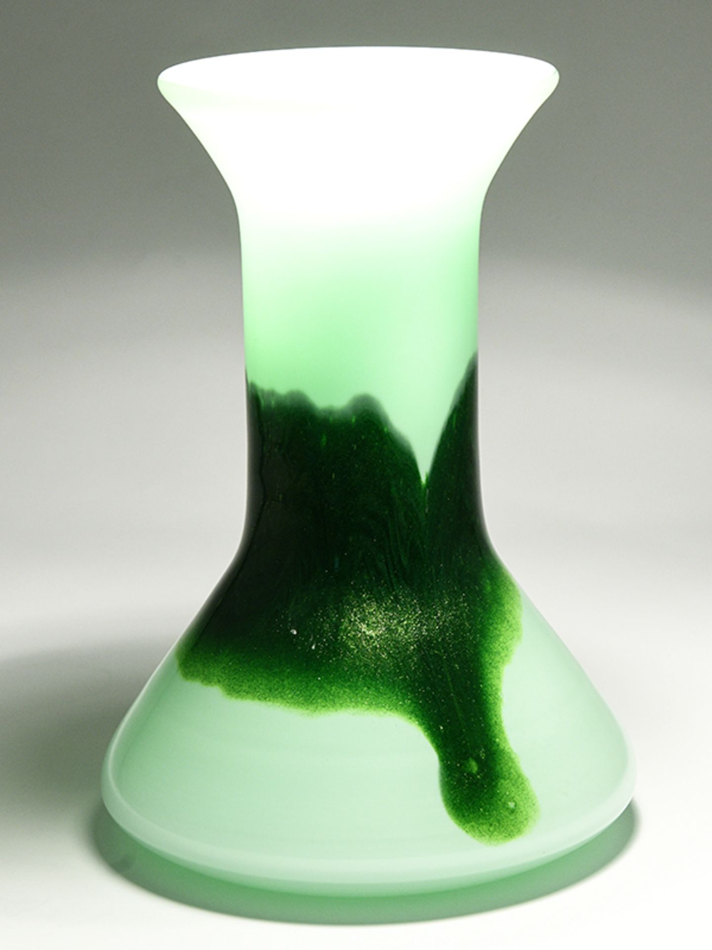 Glasvase, Entwurf Hertha Bengtson (1917-1993), Rosenthal glas-studio, wohl 1980er Jahre. Mehrsc