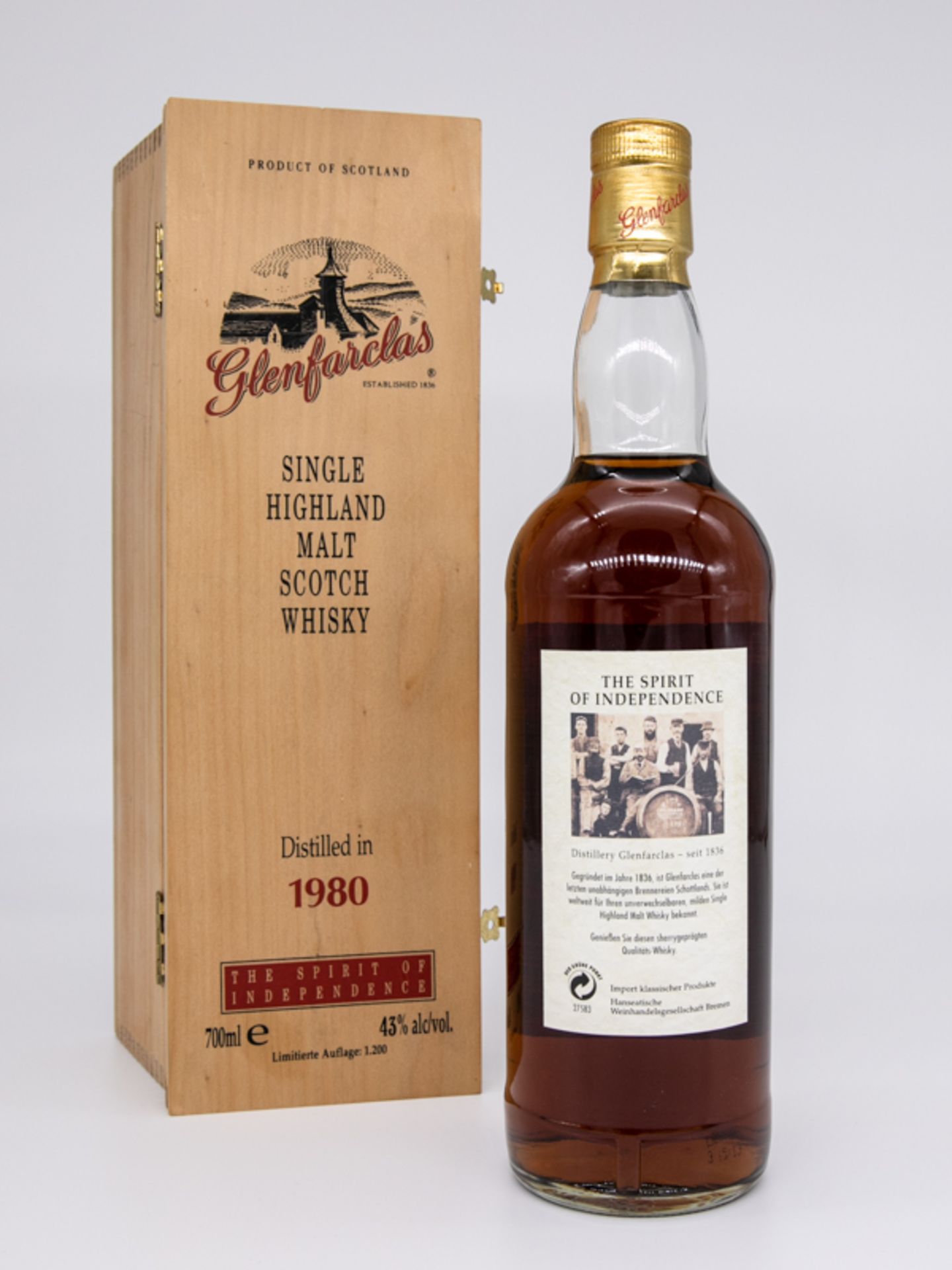 Single Malt Whisky,"Glenfarclas" Vintage 1980, Limitierte Auflage 59/1200. Destilliert 23. Deze - Image 2 of 6