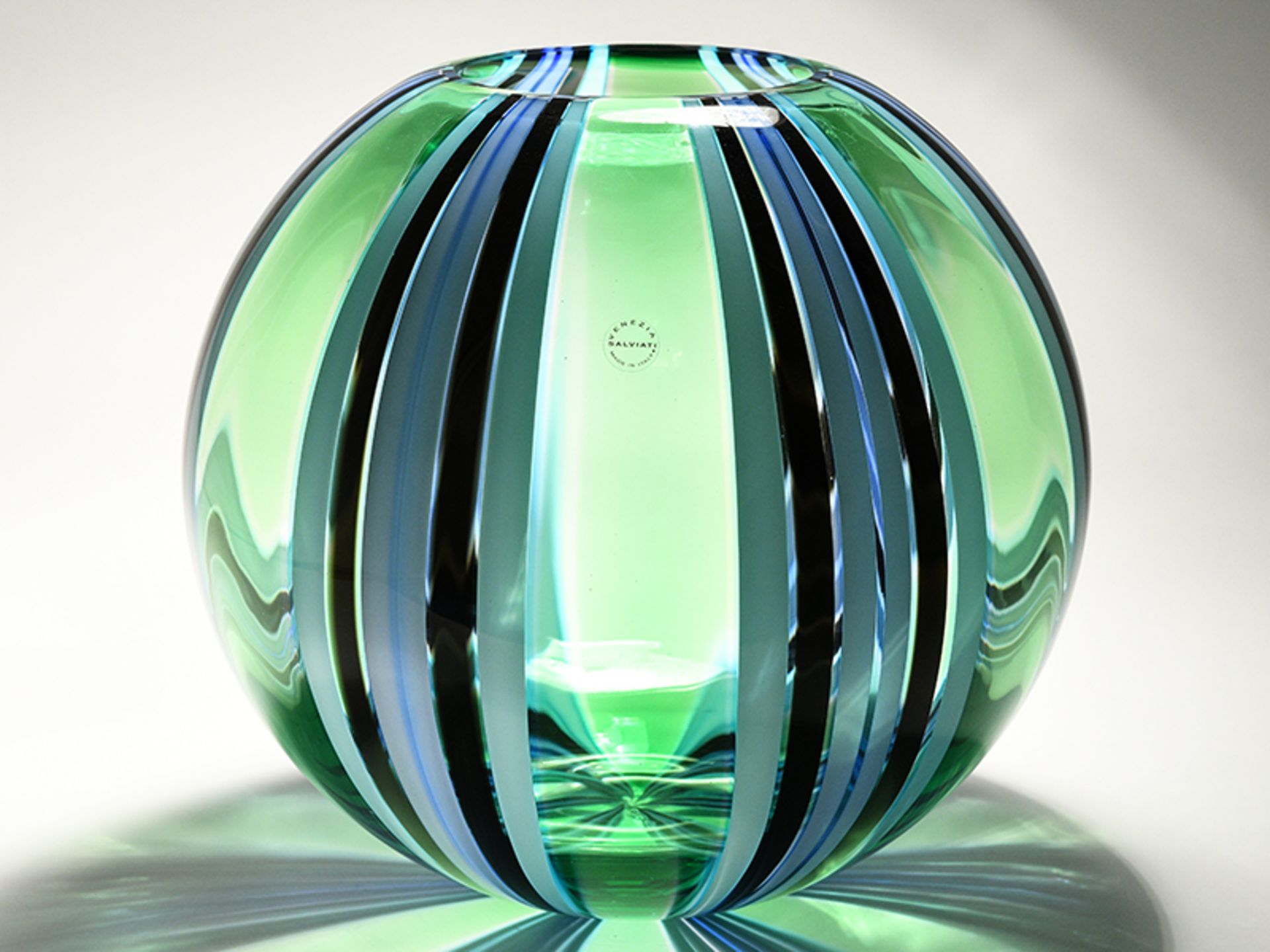 Große Vase "Perles 2", Salviati/Murano, Italien, 2006. Muranoglas in Canne-Technik (aus versch