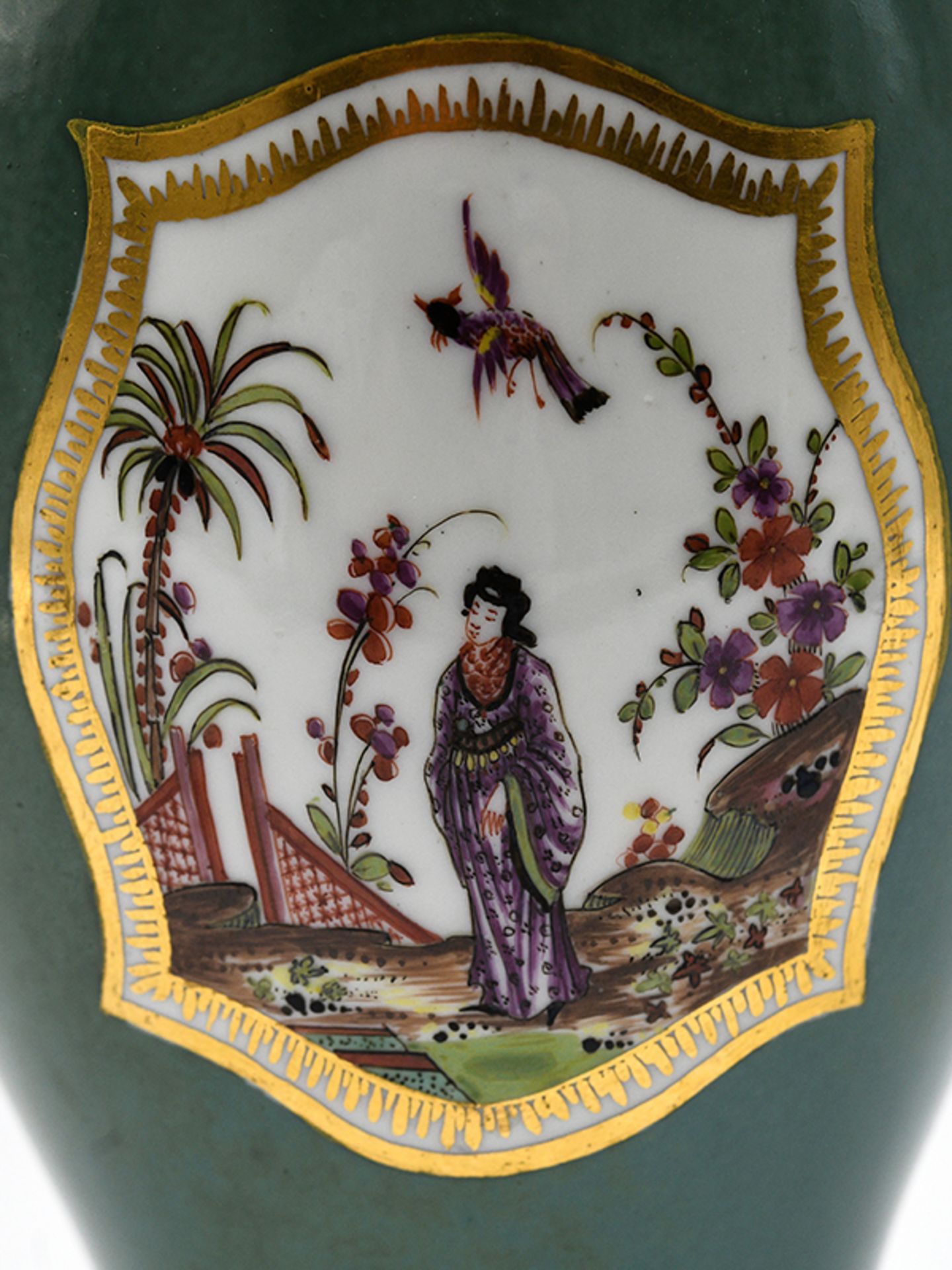 Deckelvase mit Chinoiserien; Werkstatt Joh. Ehrenfried Stadler; Meissen; ca. 1726-30.<br><br>Weißpor - Bild 2 aus 15