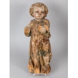 Skulptur "Christuskind"; wohl 16./17. Jh.Holz; geschnitzt mit Resten der originalen Farbfassung;