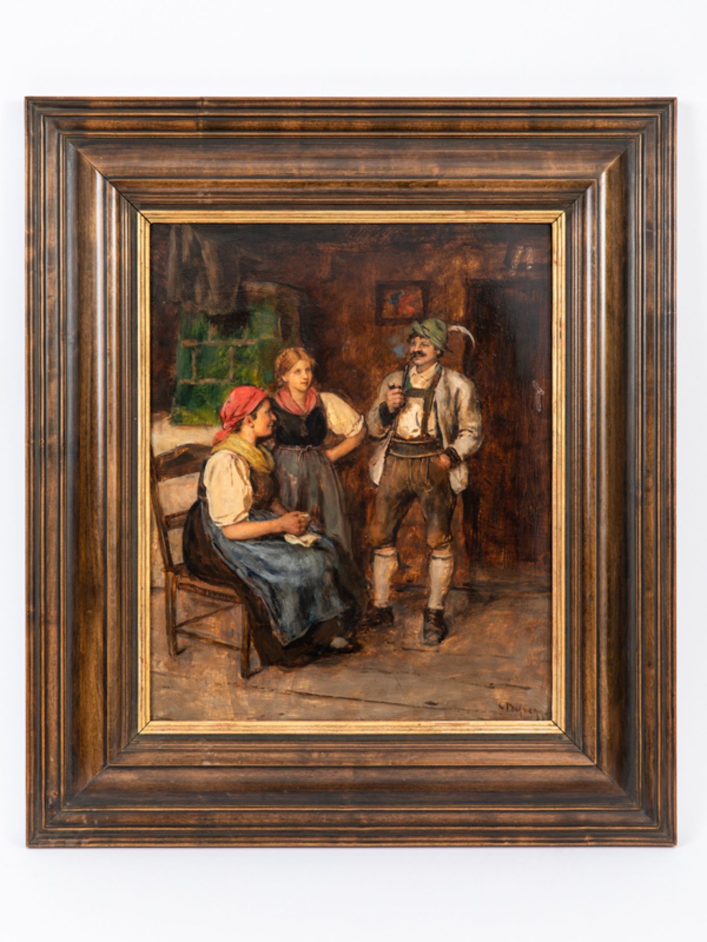 Genremaler des 20. Jh. (Franz von Defregger (1835 - 1921) zugeschrieben).Öl auf Holz; "