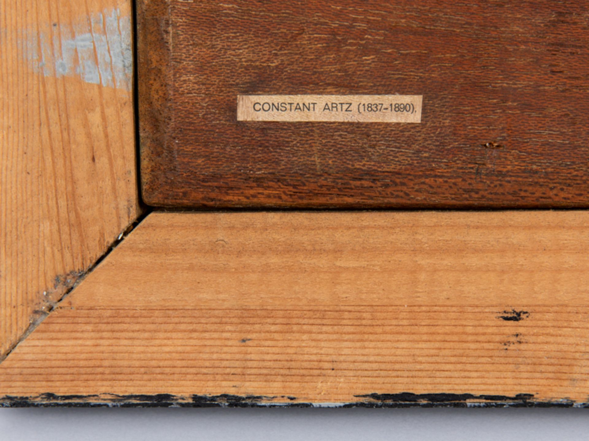 Artz; Constant (1837 - 1890).Öl auf Holz; "Enten am Bachufer"; unten rechts signiert "Constant - Image 5 of 5