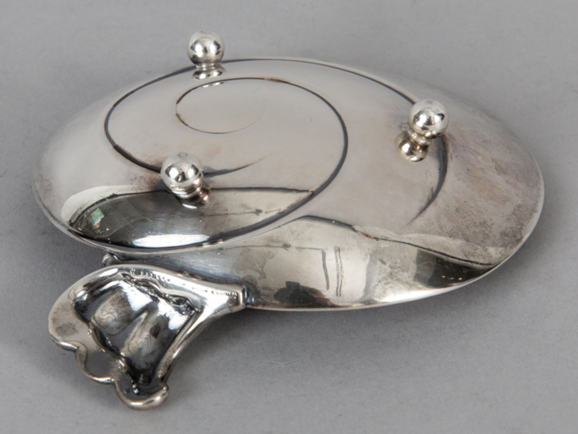 Kleine Anbietschale; Tiffany & Co./USA; 20. Jh.925/-Silber; ca. 166 g; runde gemuldete Form mit - Image 8 of 8