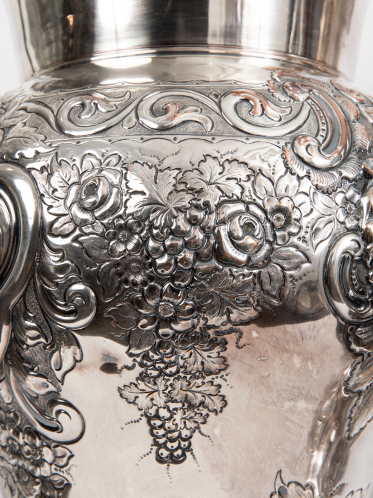 Paar viktorianische Prunk-Vasen/-WeinkÃ¼hler im Neorokokostil, wohl England, 2. HÃ¤lfte 19. Jh. - Image 4 of 6