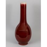 GroÃŸe Flaschenvase mit "sangue de boeuf"-Farbglasur, China, wohl Chien Lung-Periode (1736 -