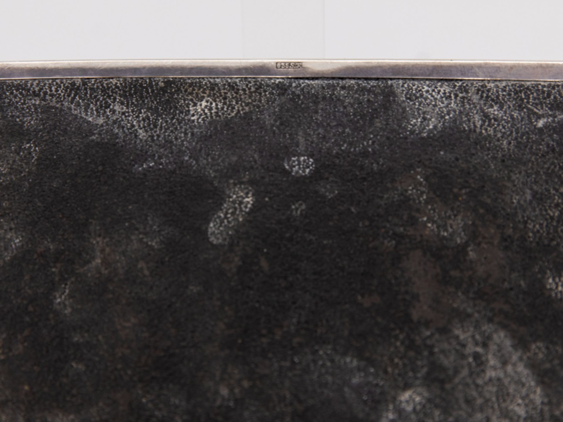 (Zigarren-)Tischbox, Franz Johann jr., SchwÃ¤bisch-GmÃ¼nd, 20. Jh. br835/-Silber (im Boden gewichtet - Image 3 of 5