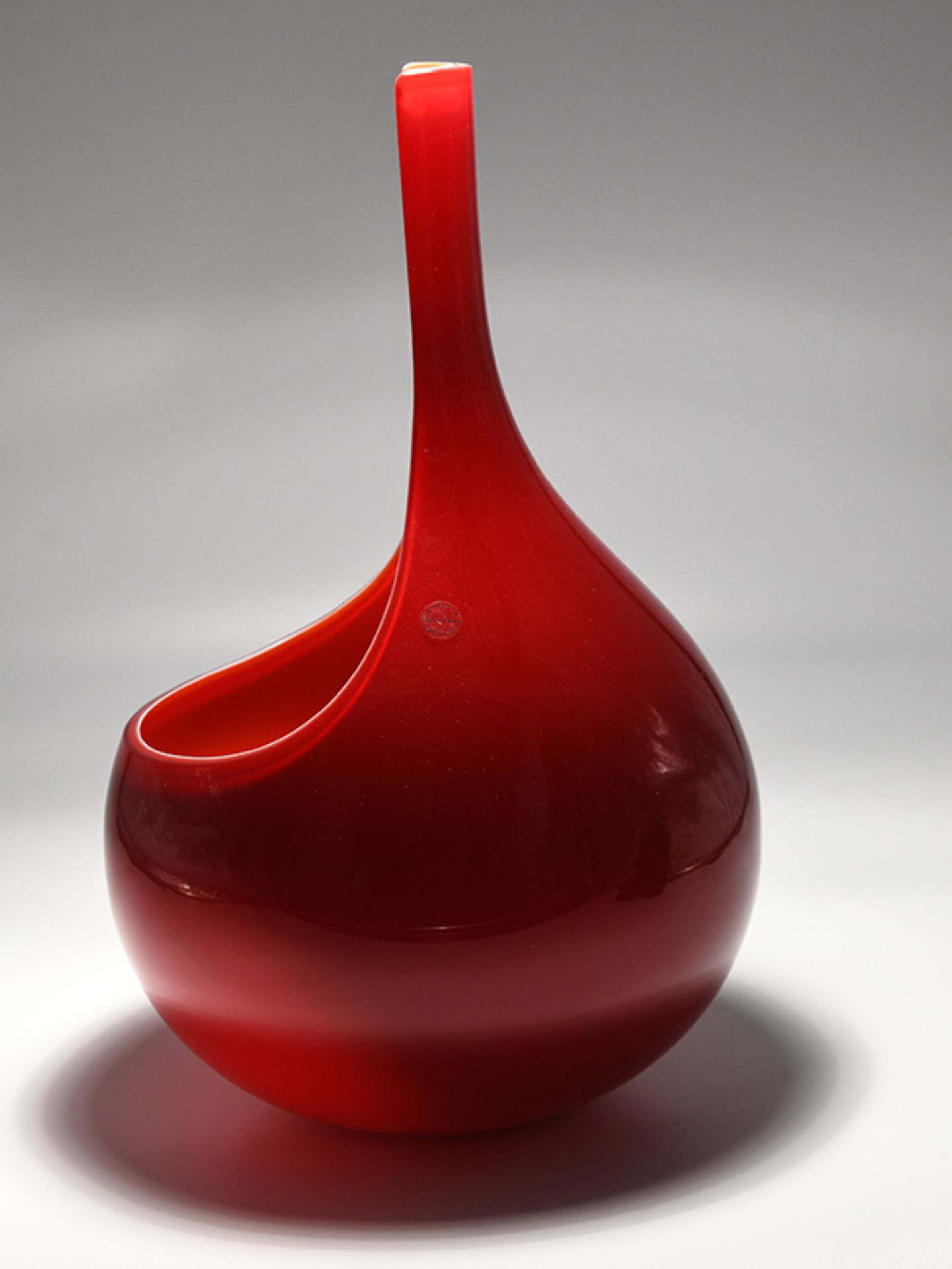 Vase "Spoon", Entwurf Luca Nichetto, 2004, Salviati/Murano, 2006. brMehrschichtiges, leuchtendes - Bild 2 aus 6