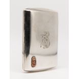 Art-DÃ©co-Zigaretten-Etui, Suomen Kultaseppa, Turku/Finland, 1922. br813/-Silber, ca. 153 g; flach