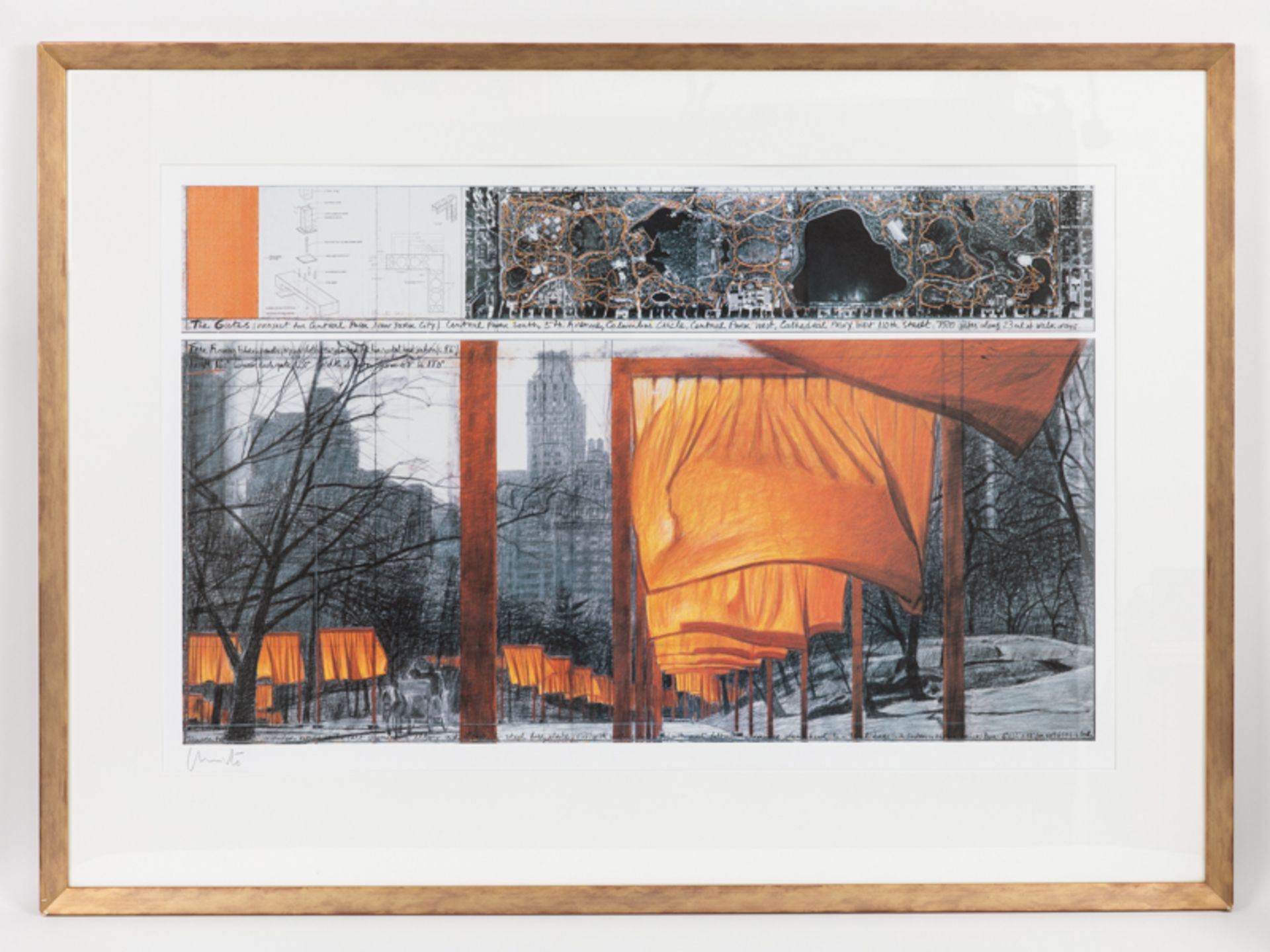 Christo (1935 - 2020). brFarb-Offset "The Gates - Project for Central Park New York City", Edition