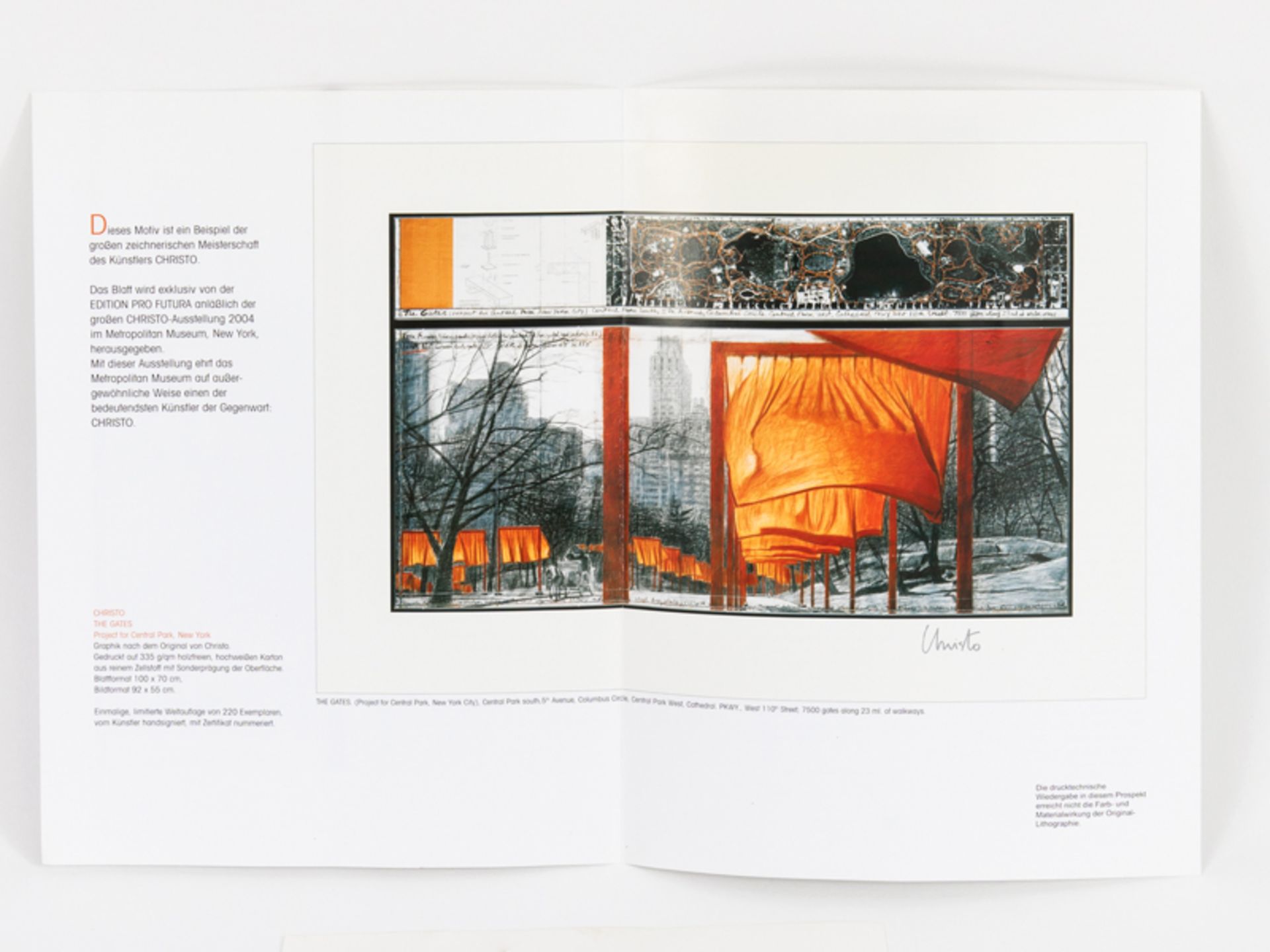 Christo (1935 - 2020). brFarb-Offset "The Gates - Project for Central Park New York City", Edition - Image 4 of 8