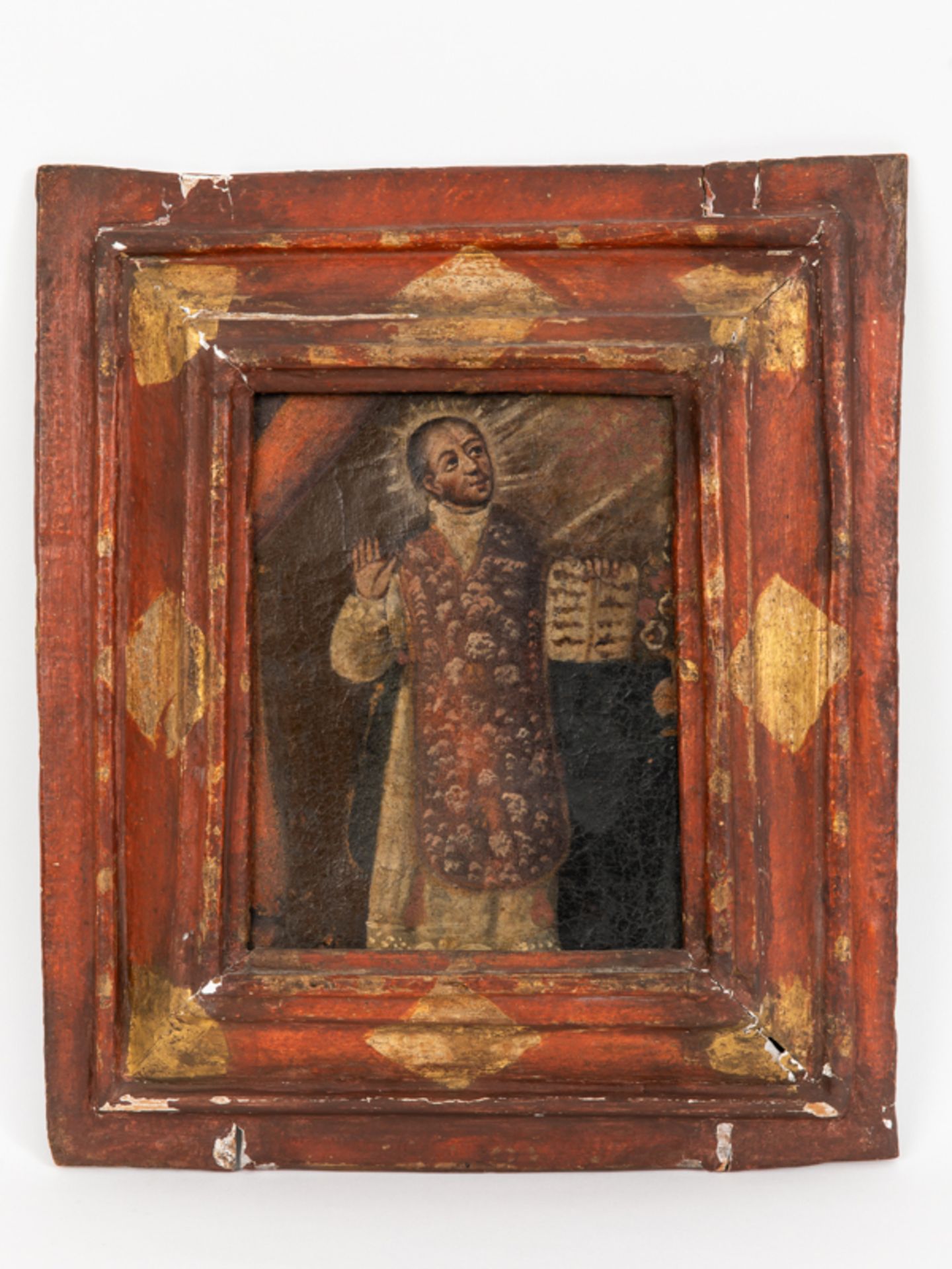 Maler des 17./18. Jhdts., wohl Spanien/Italien. brÃ–l auf Leinwand; Bildnis des heiligen Ignatius