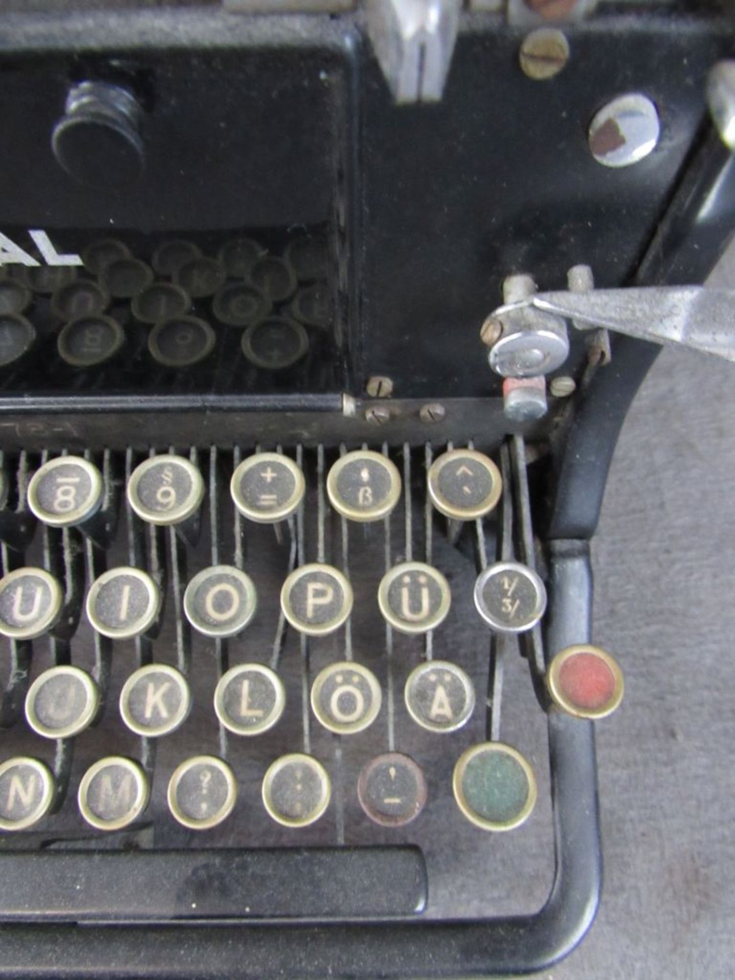 Antike Schreibmaschine Continental Glastasten - Image 3 of 9