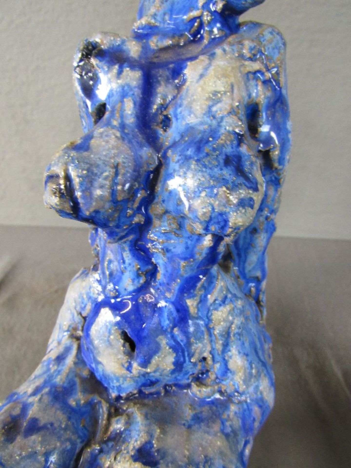 Zwei abstrakte Keramiken unterseitig bezeichnet 40cm und 31cm Höhe - Image 5 of 8