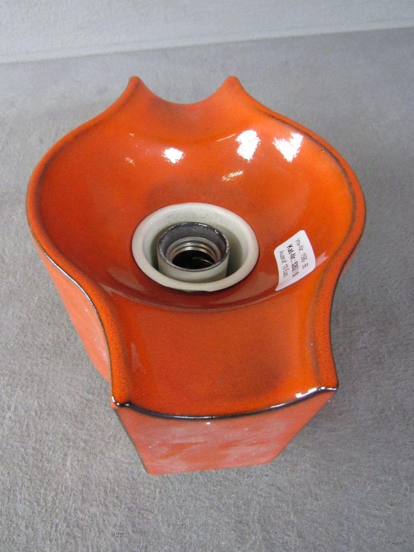 Keramikwandlampe 70er Jahre Vintage 20,5cm lang - Image 4 of 5