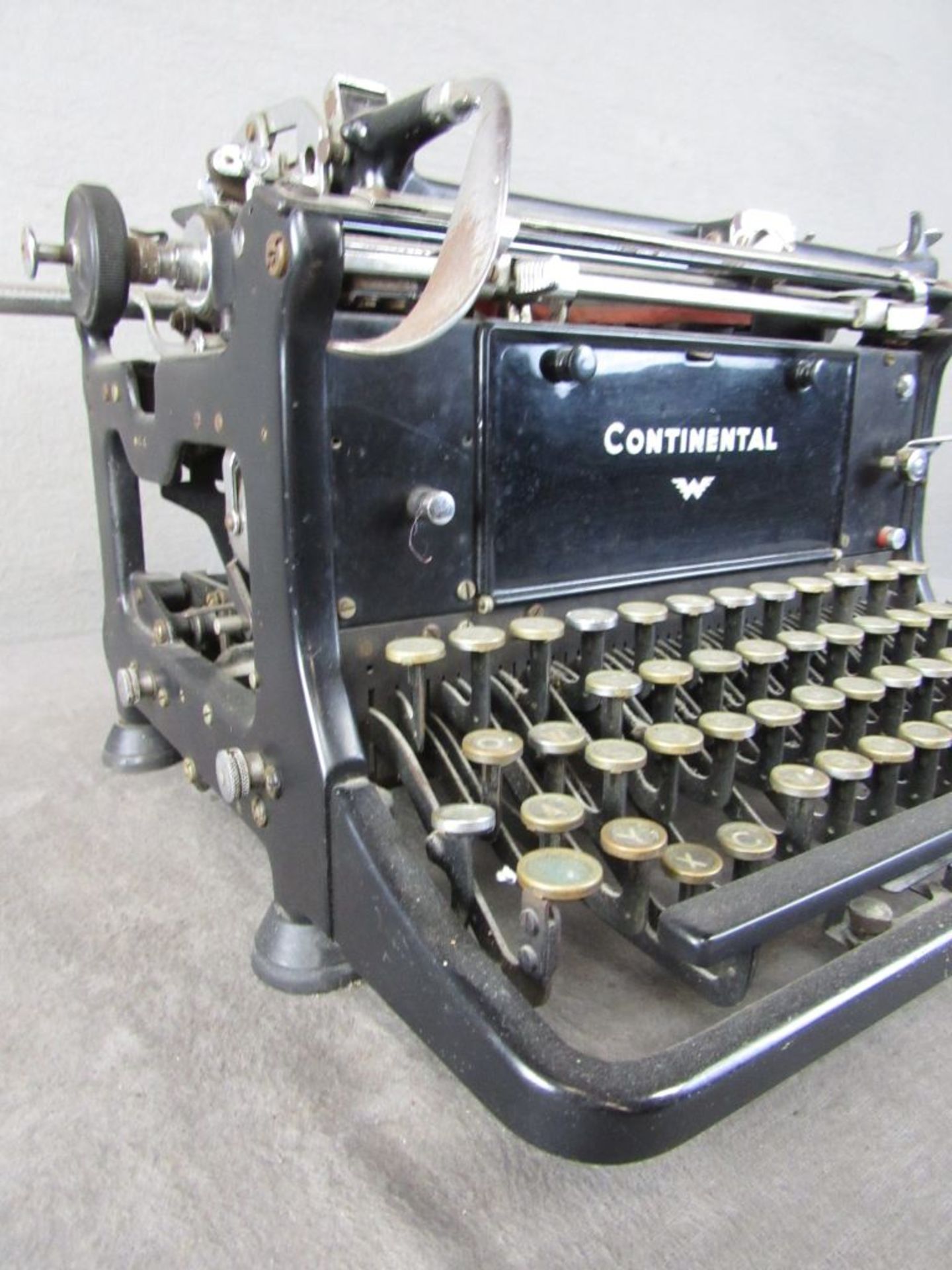 Antike Schreibmaschine Continental Glastasten - Image 5 of 9