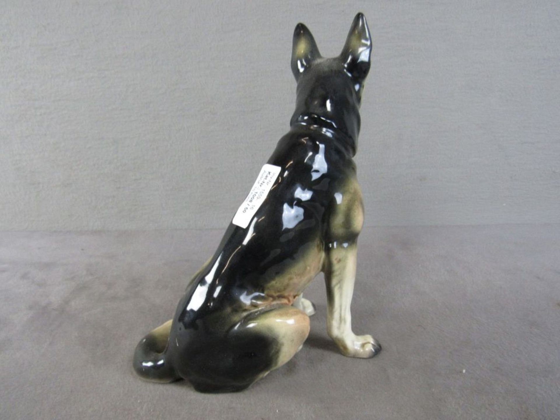 Schäferhund sitzend , 27cm hoch, 22,5 cm lang - Bild 5 aus 6