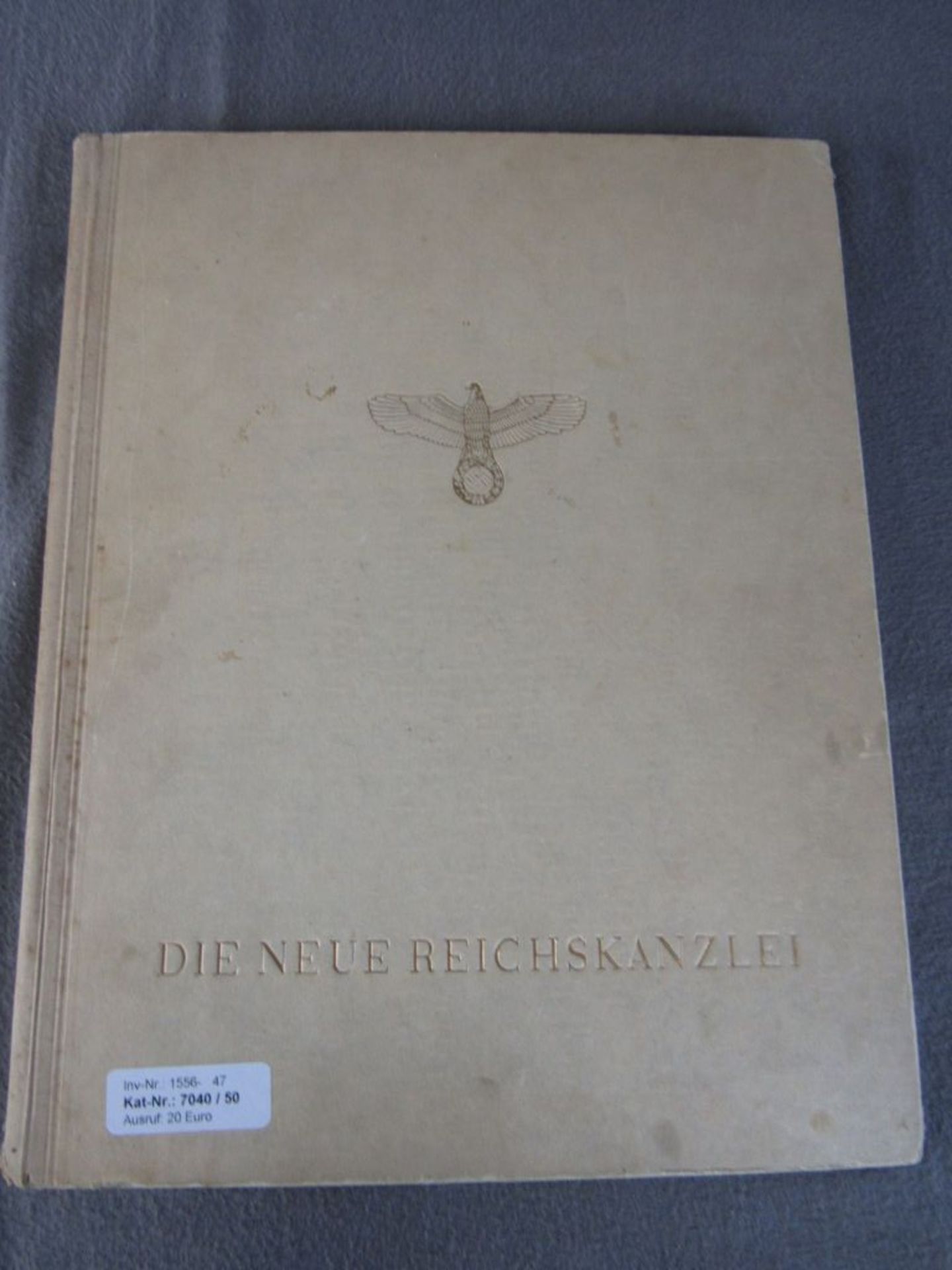 3.Reich großes Buch Bildband die neue Reichskanzlei Großformat Albert Speer