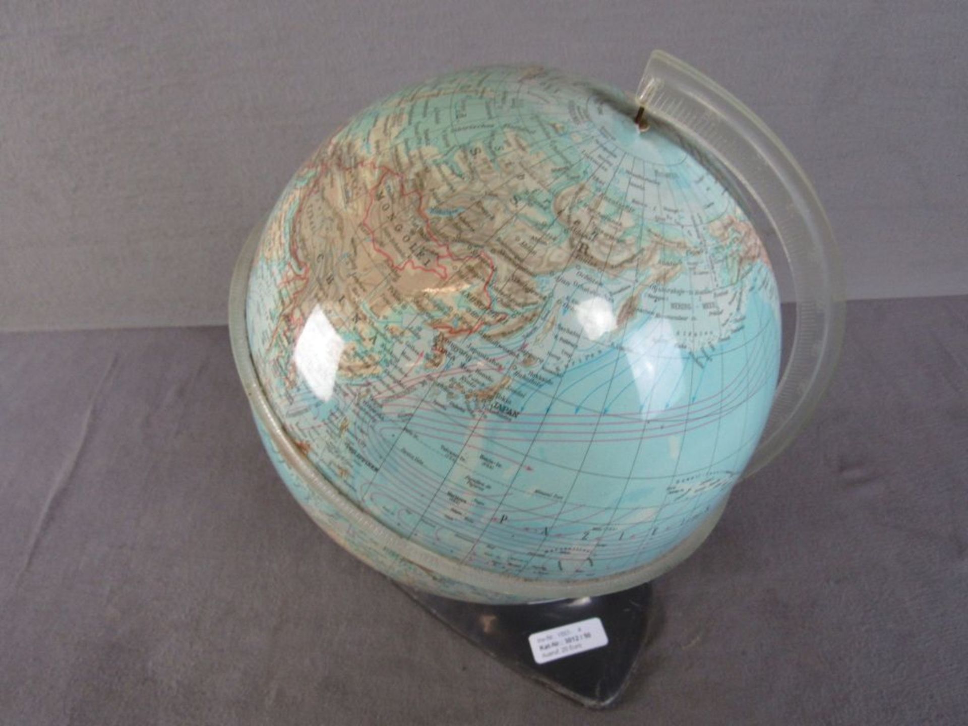 Art Deco beleuchteter Globus ca.38cm hoch - Bild 2 aus 4