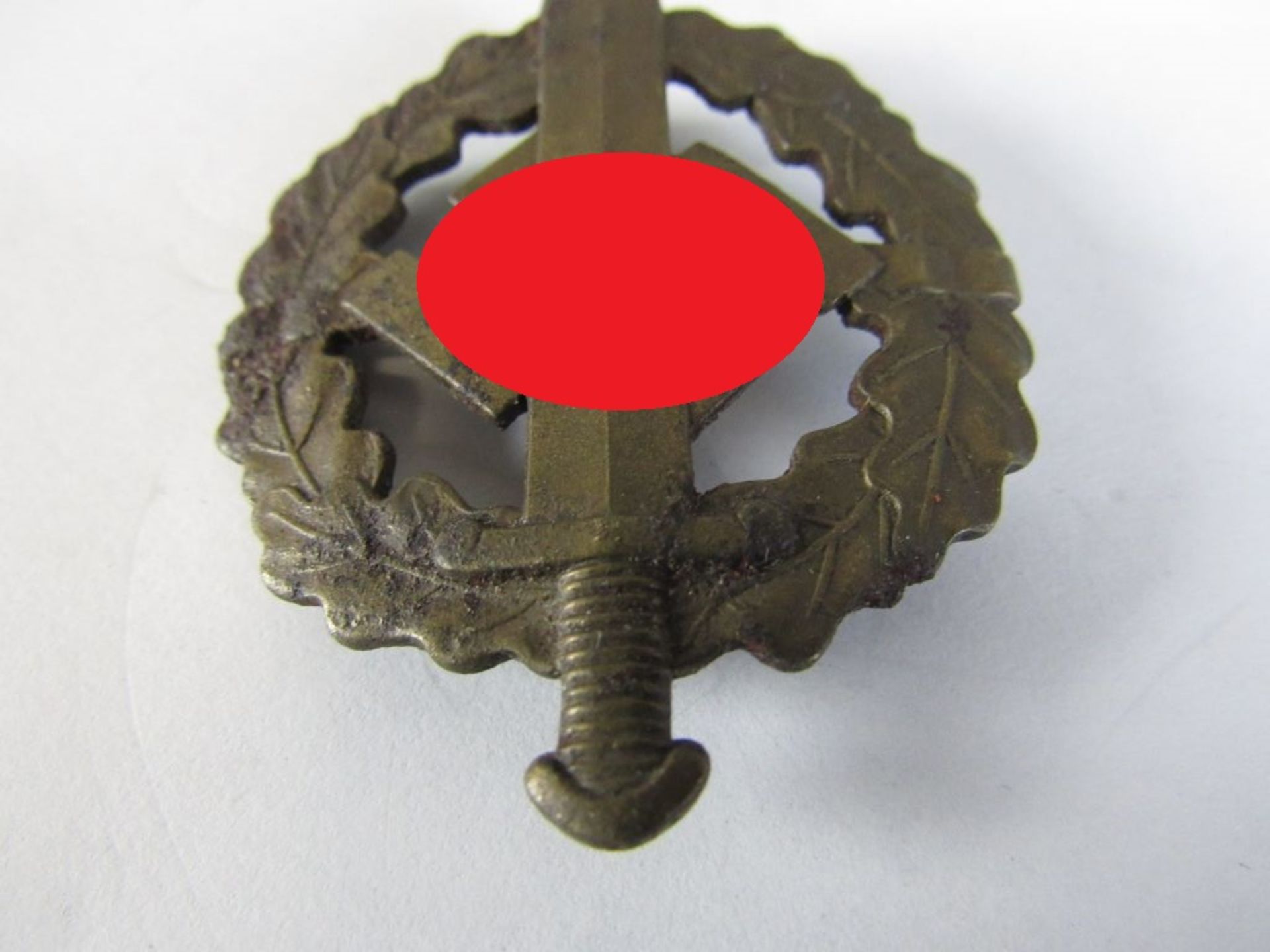 SA Sportabzeichen in Bronze rückseitig mit Hersteller und Nummer 691796 original 2.WK - Image 2 of 5