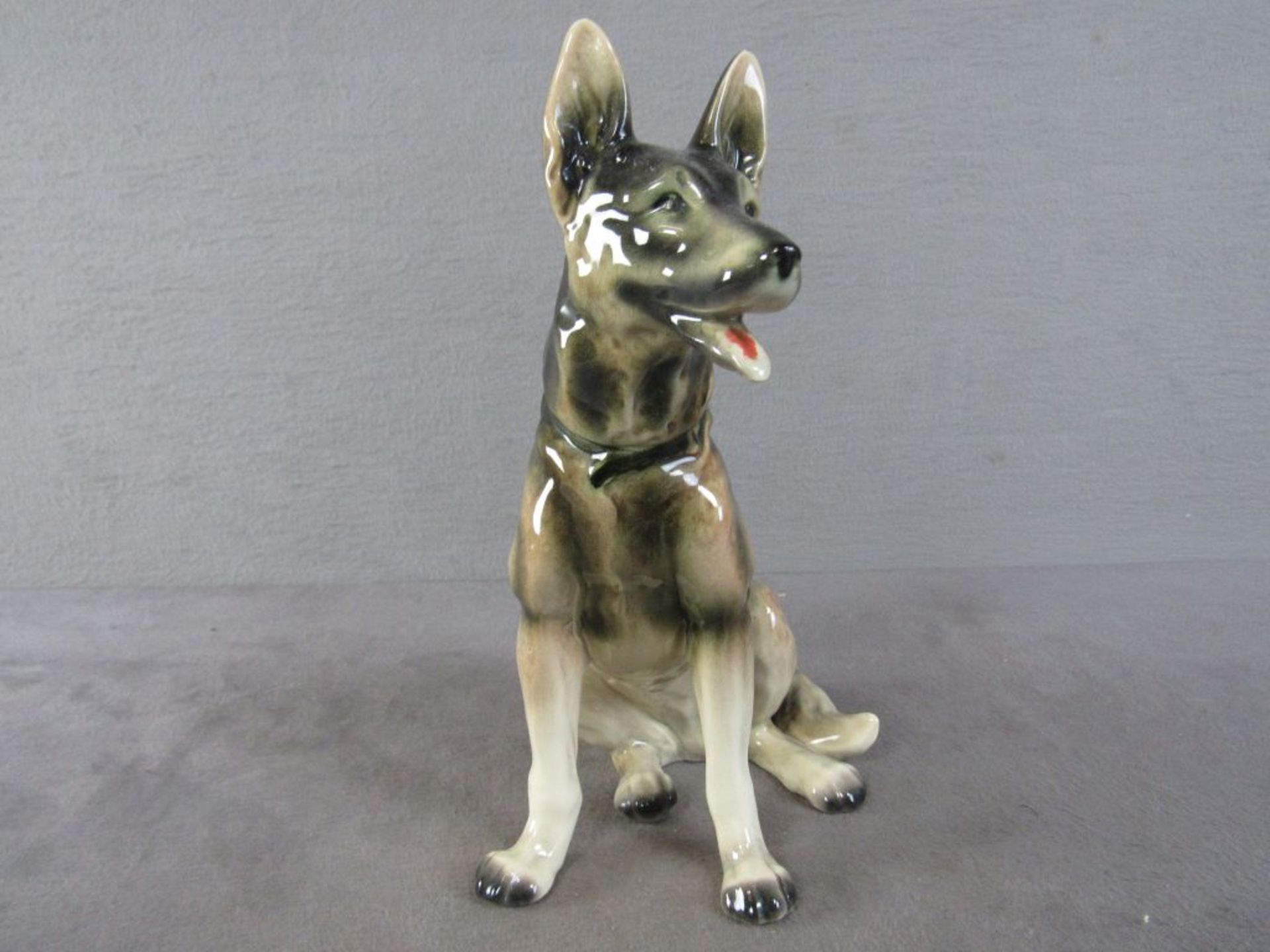 Schäferhund sitzend , 27cm hoch, 22,5 cm lang - Image 4 of 6