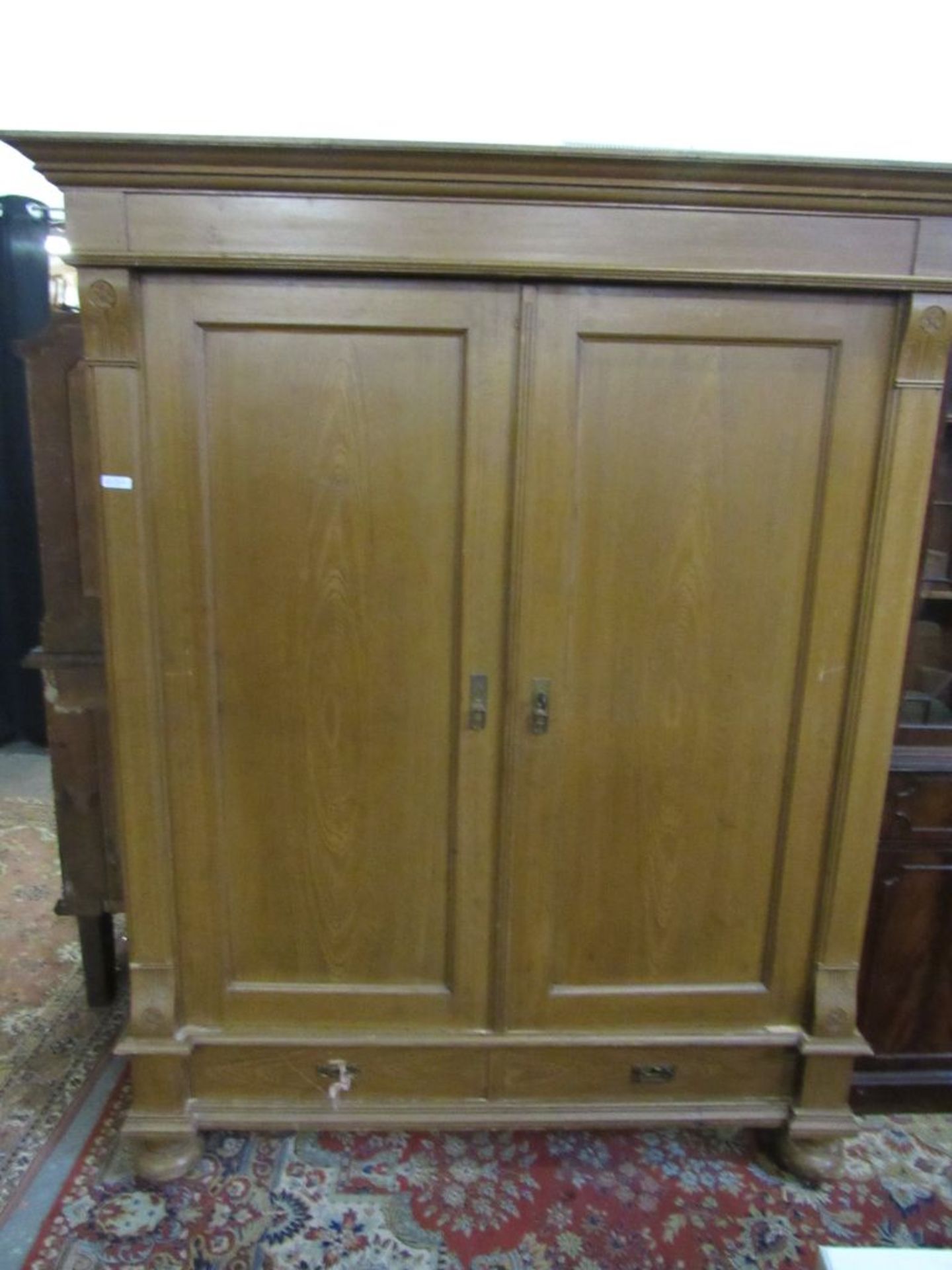 Großer Weichholzschrank Jugendstil zerlegbar ca.206x165cm