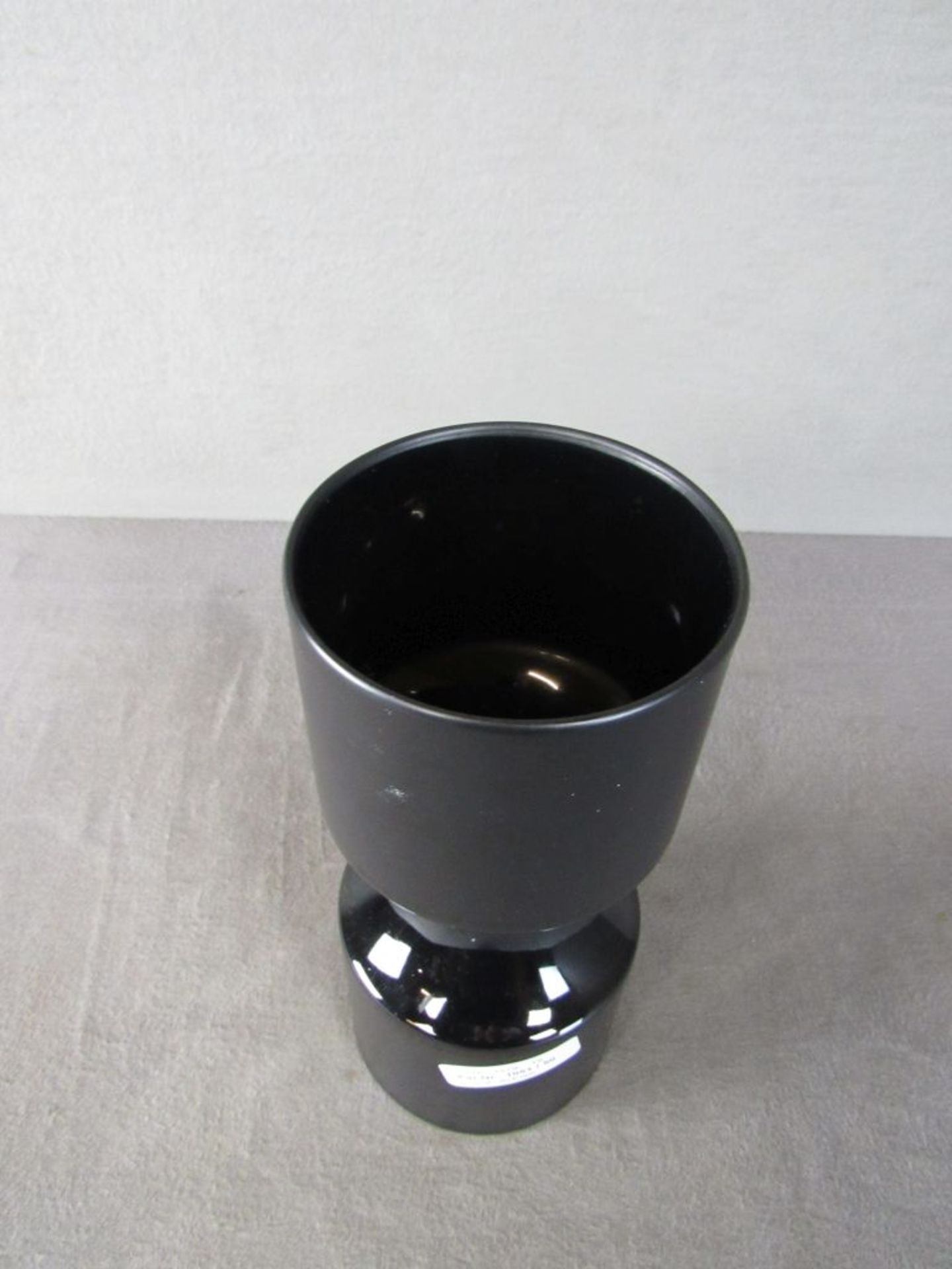 Rosenthal Porcelaine Noire Studio Linie schwarz Tapio Wirkkala Vase Höhe:26cmDurchmesser:11, - Image 2 of 5