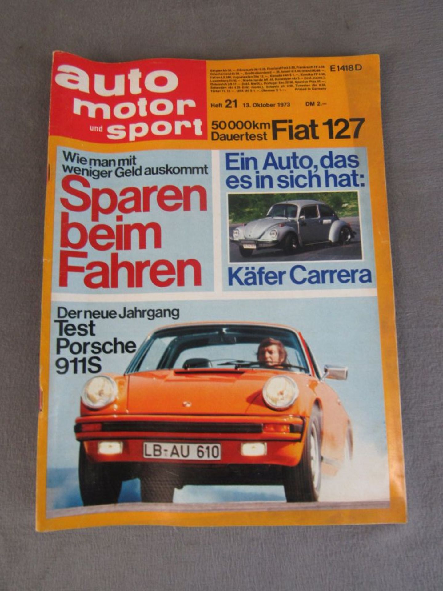 Konvolut von vier Magazinen Youngtimer 60er 70er Jahre Testberichte Porsche 911 - Bild 4 aus 5