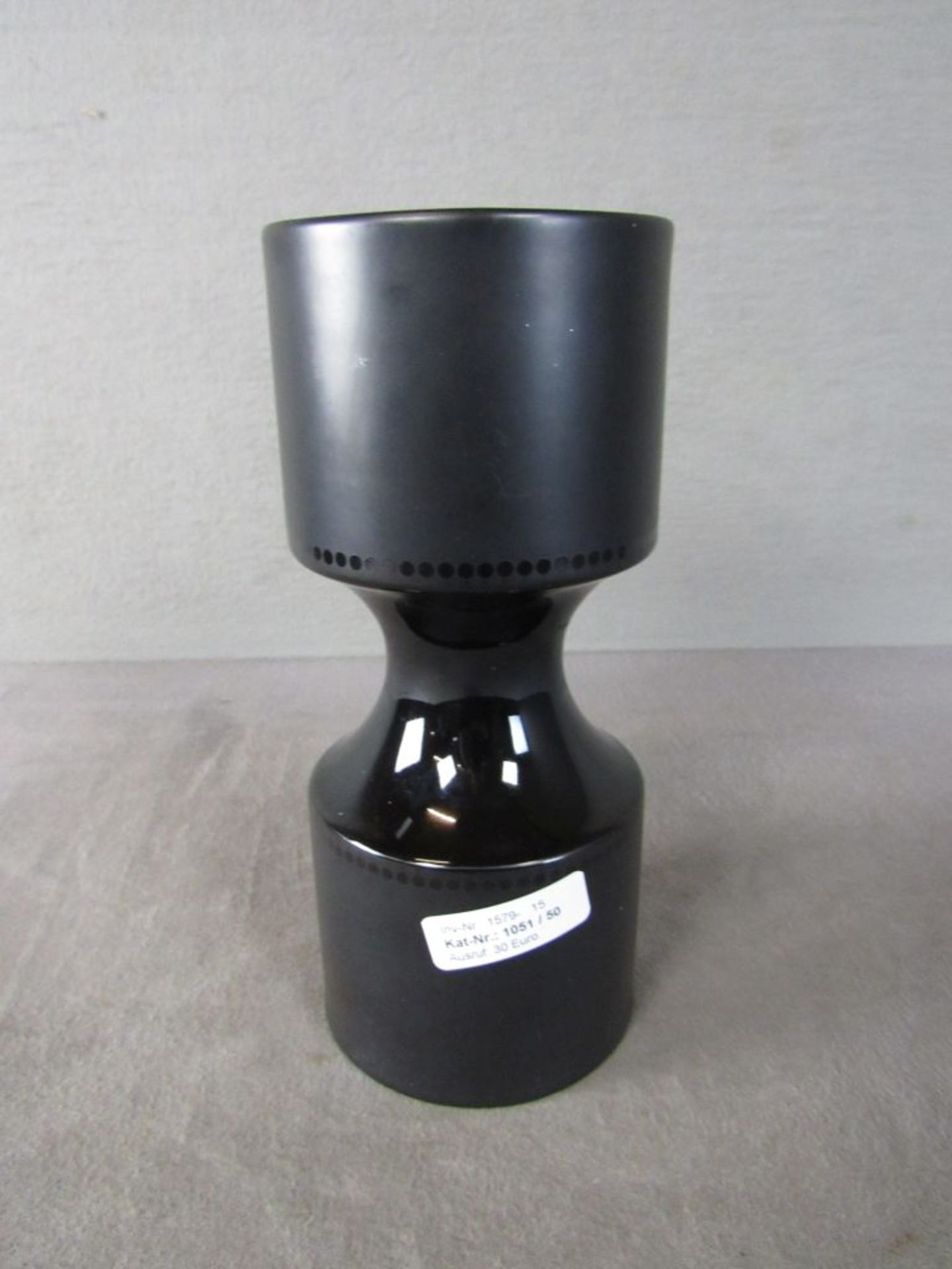 Rosenthal Porcelaine Noire Studio Linie schwarz Tapio Wirkkala Vase Höhe:26cmDurchmesser:11,