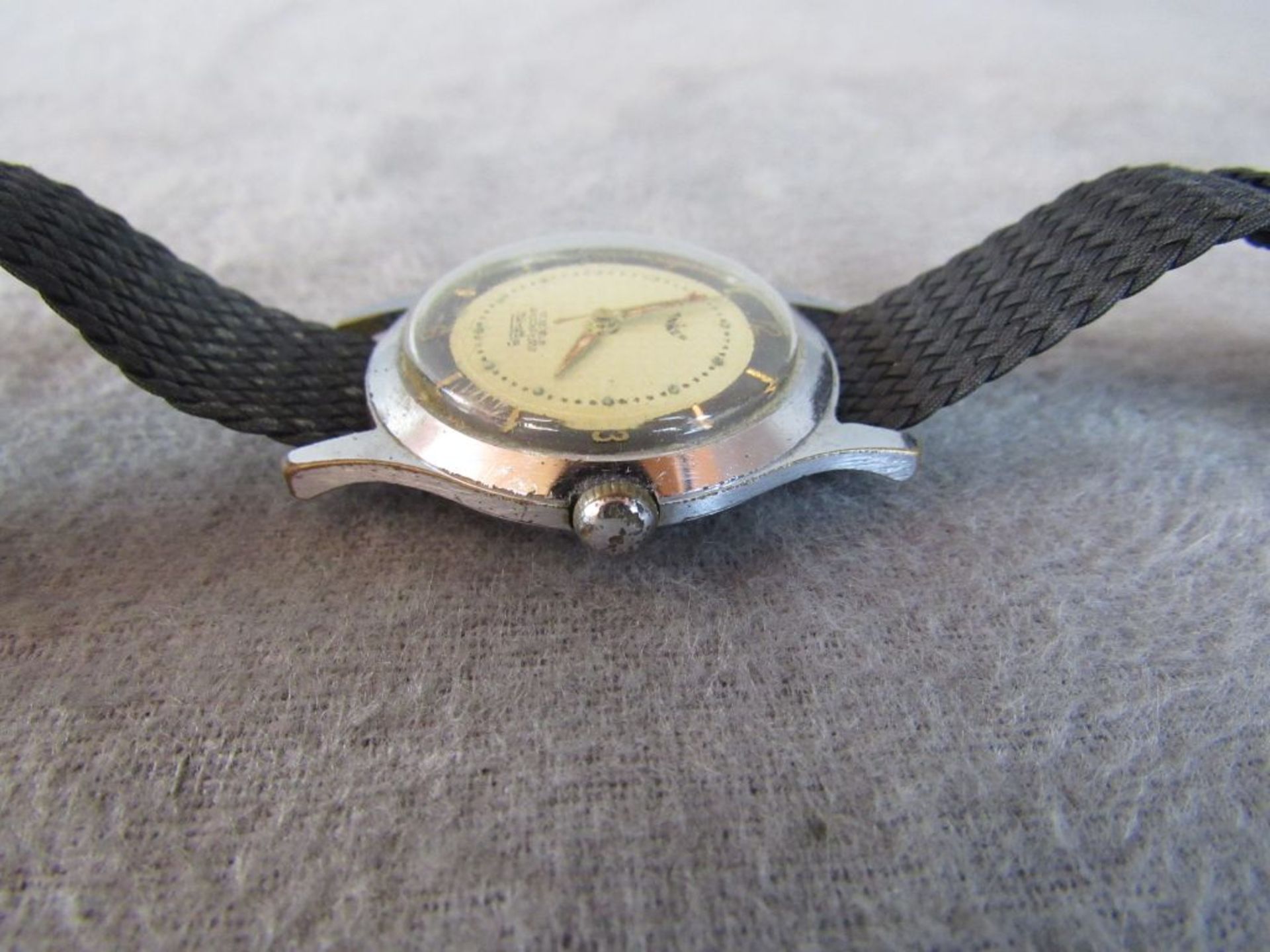 Art Deco Armbanduhr Hersteller Anker mechanisch läuft an mit original Band - Bild 3 aus 5