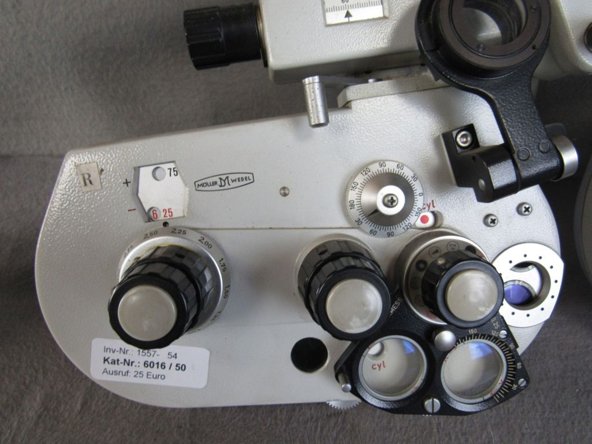 Ärztliches Gerät aus Nachlaß eines Augenarztes Visotest Möller und Wedel mit Haltearm - Image 2 of 8