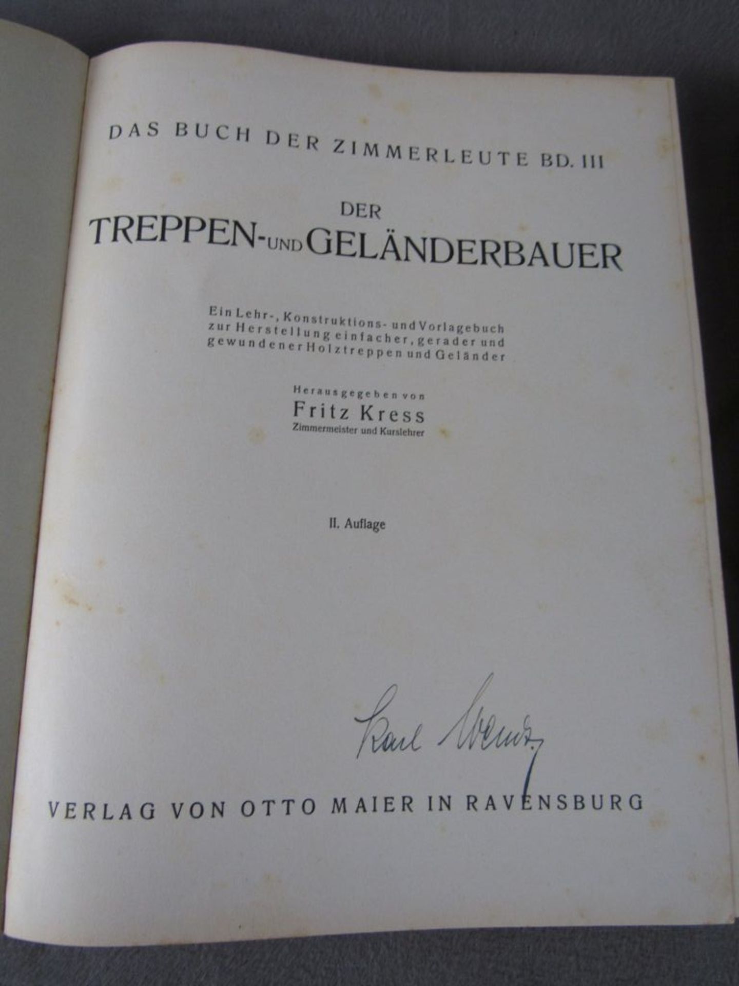 Zwei Bücher des Tischlerhandwerks seltenes Tischlerbuch - Bild 2 aus 6