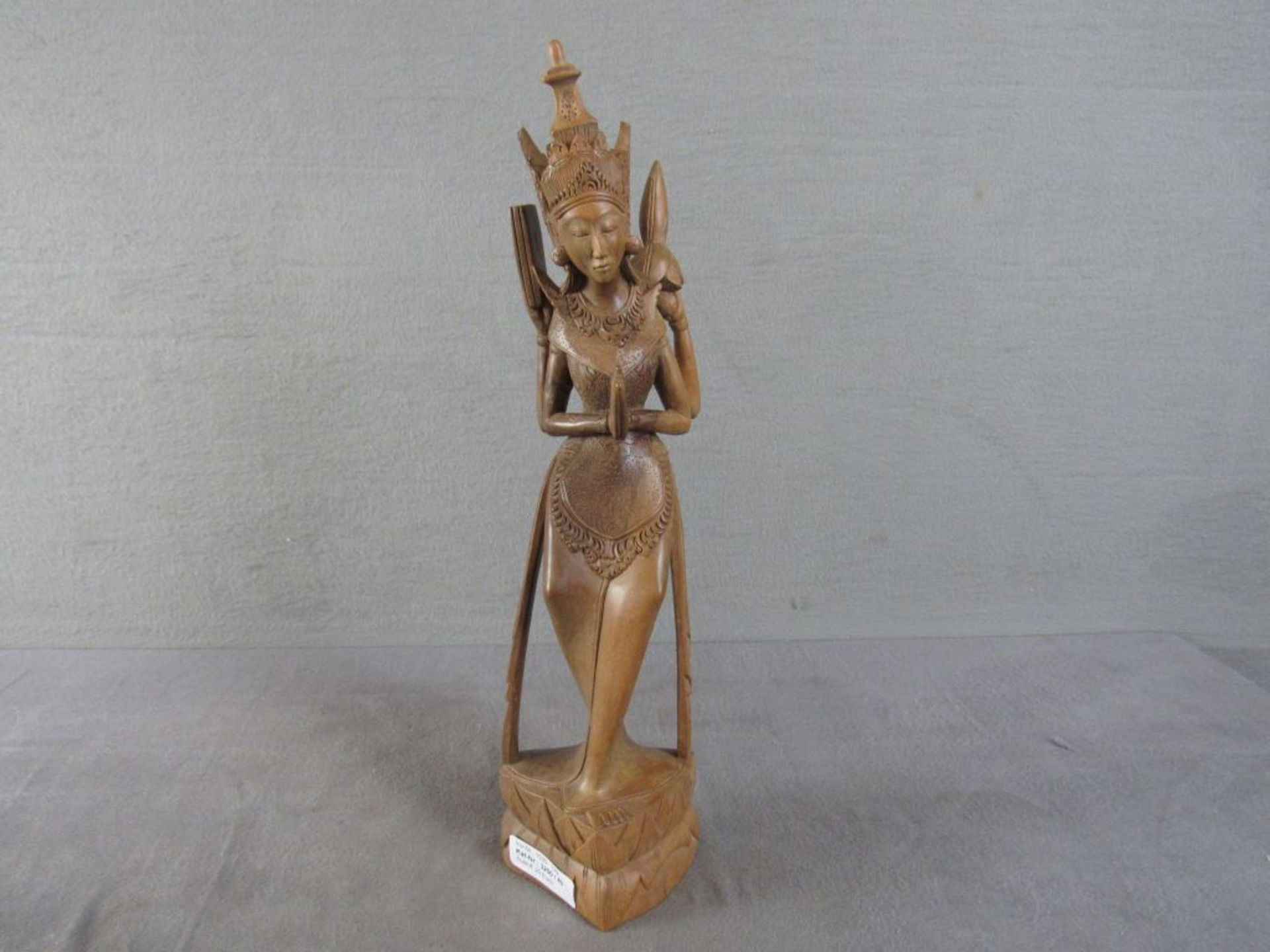Balinesische geschnitzte Skulptur Göttin Shiva 42,5cm hoch