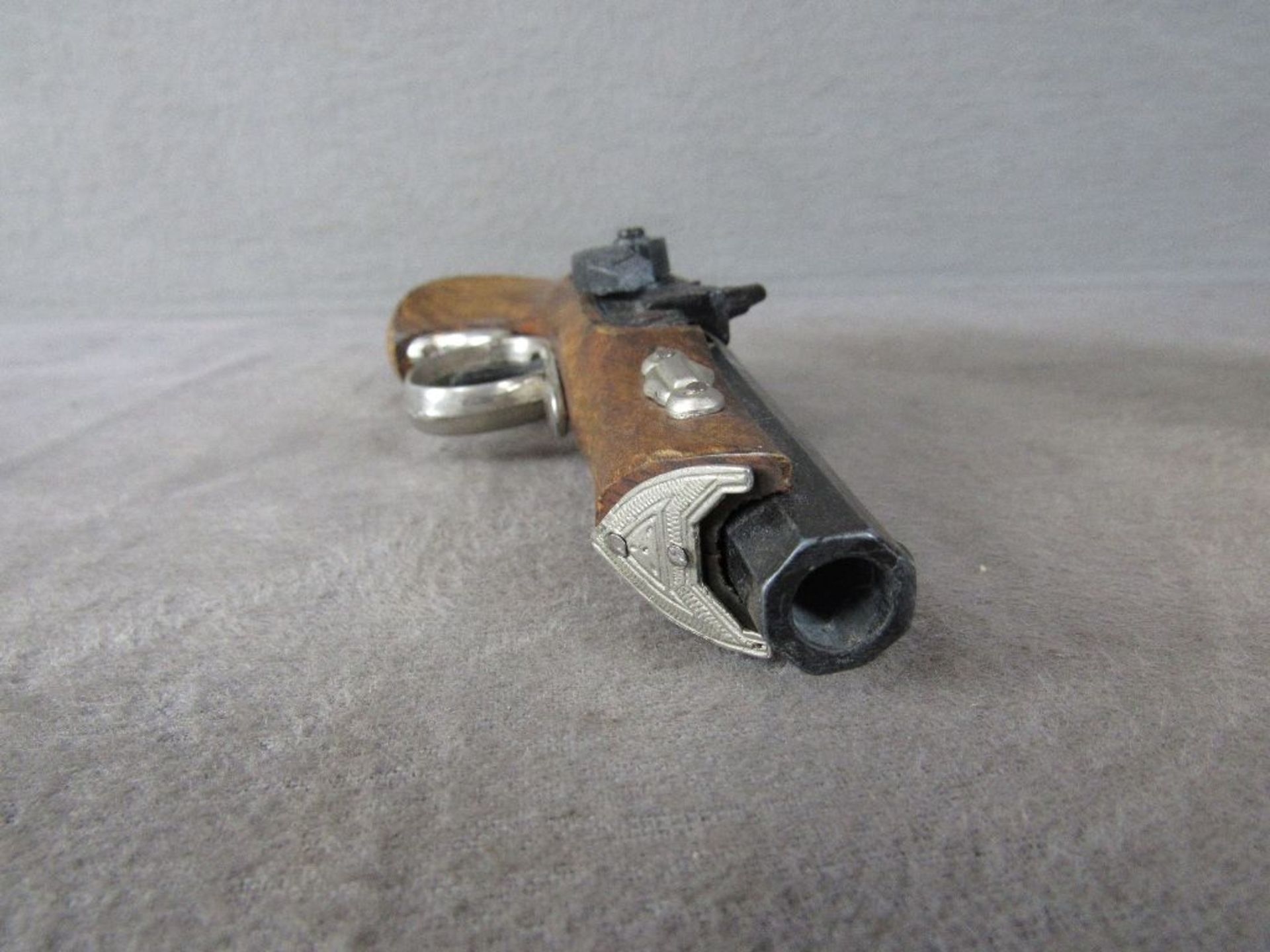 Die kleinste Pistole der Welt unbenutzt in Schatulle + Beigabe Dekopistole - Bild 3 aus 7