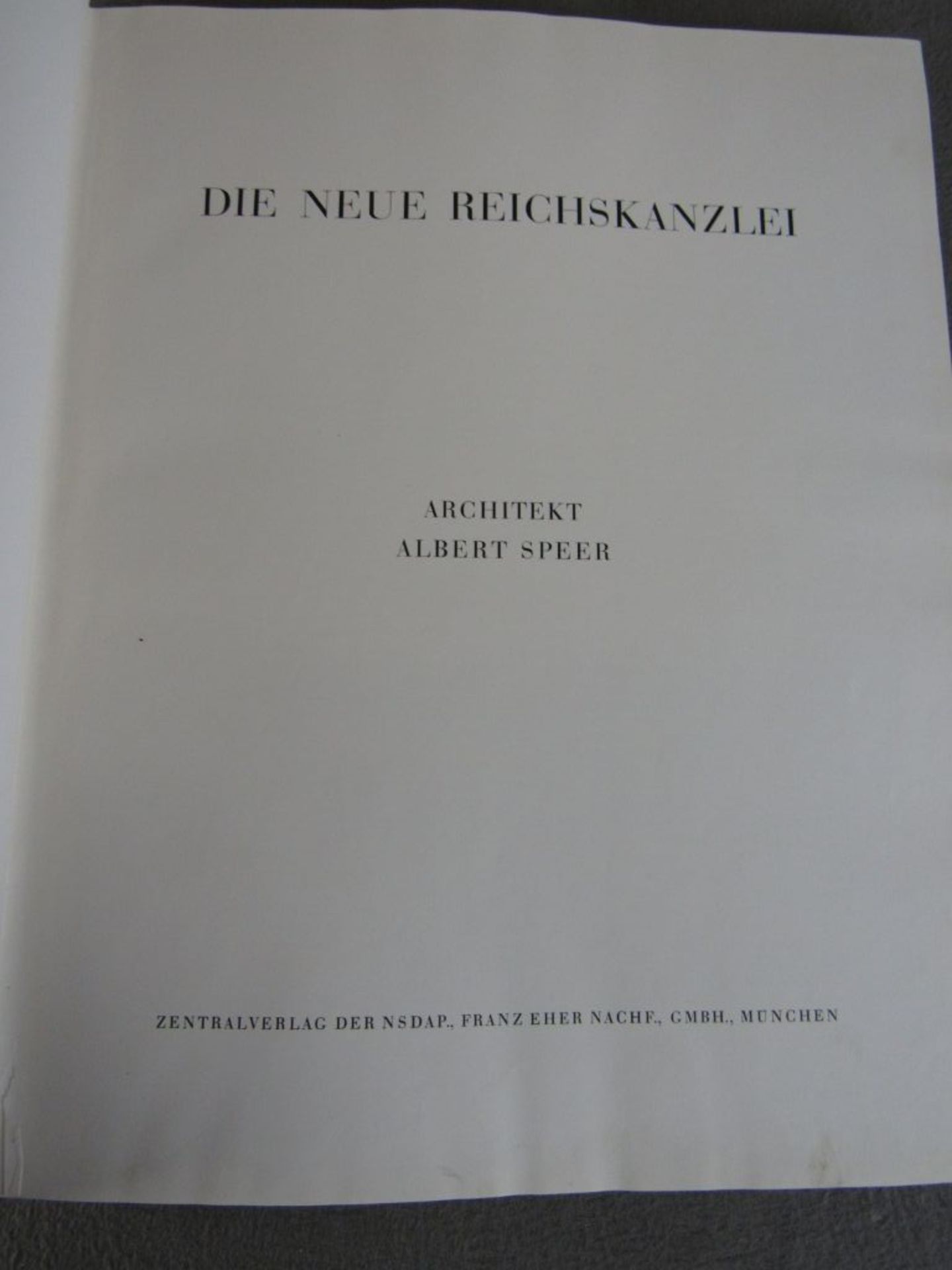 3.Reich großes Buch Bildband die neue Reichskanzlei Großformat Albert Speer - Image 7 of 7