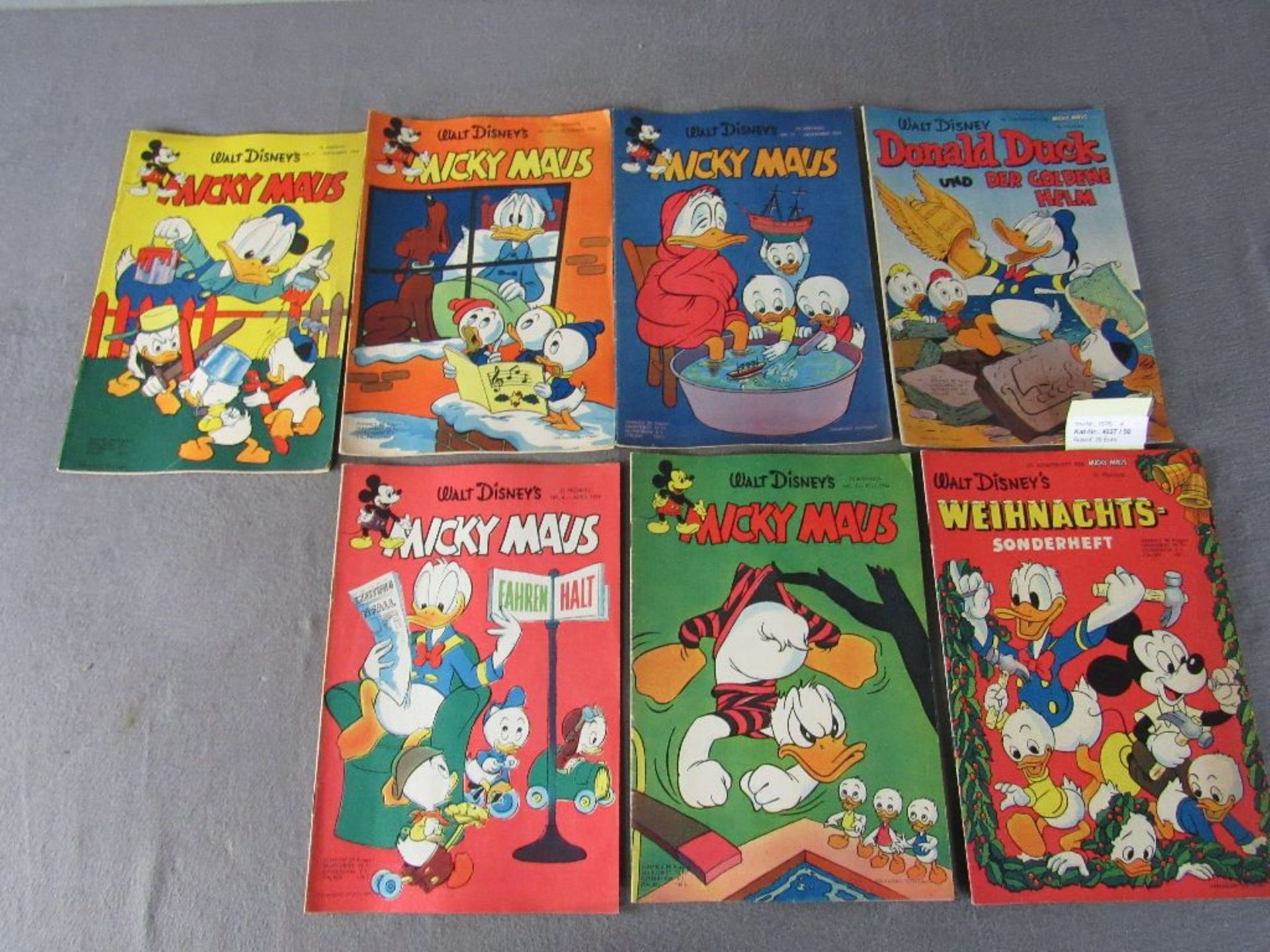 Konvolut Mickey Maus Hefte 7 Stück 1954 + 2x Sonderheft