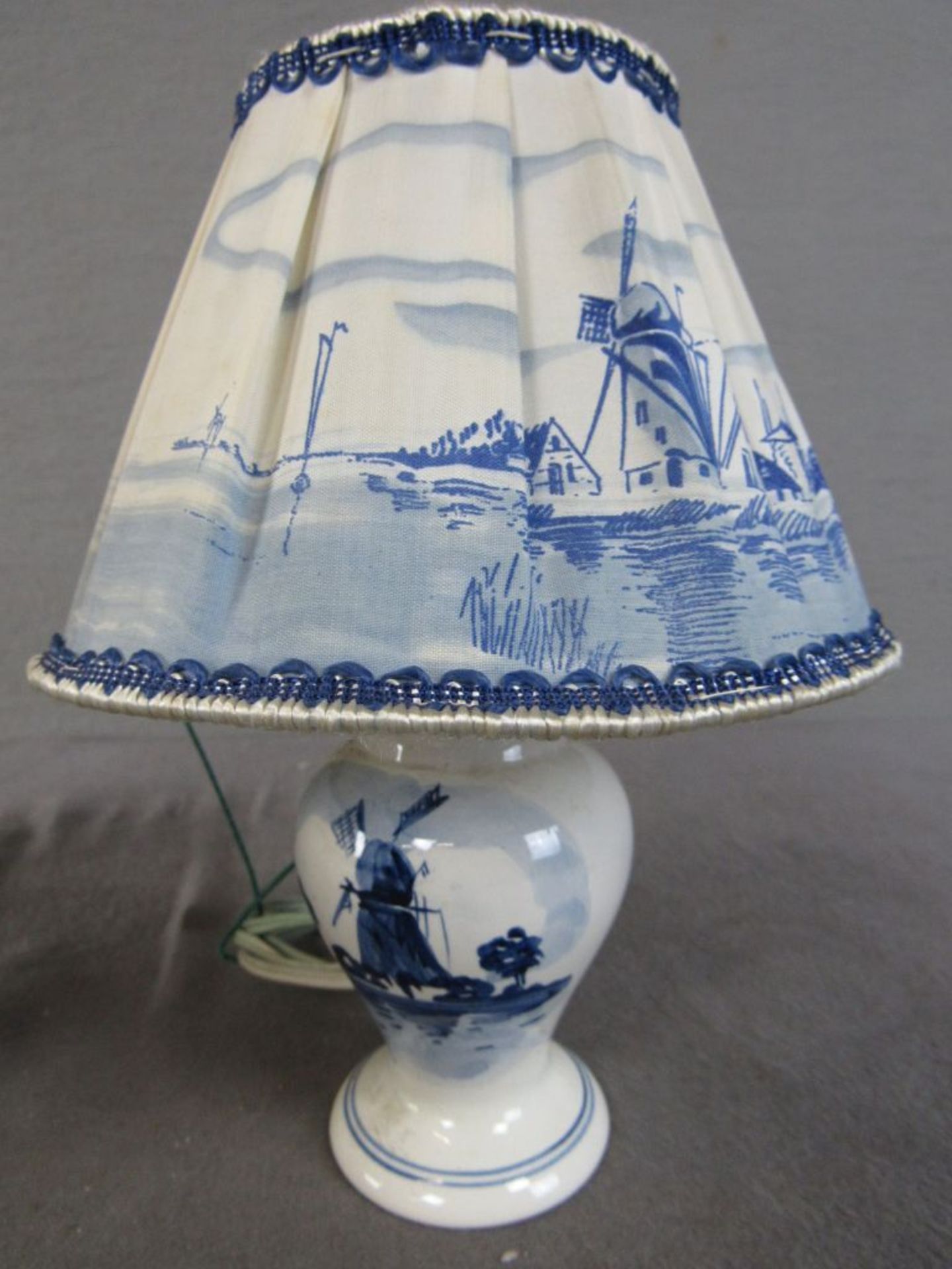 Zwei Tischlampen Delft 21cm hoch - Image 3 of 6