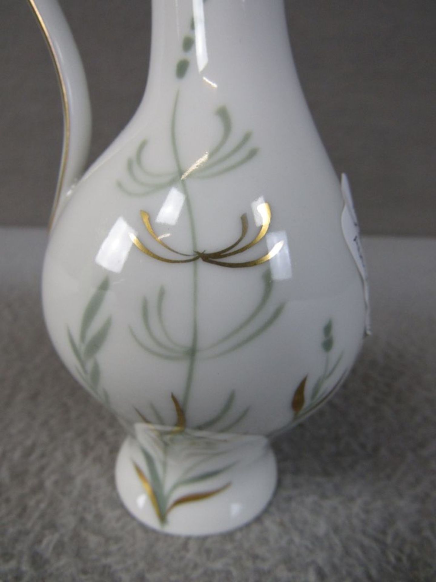 Vase 50er Jahre Höhe:17cm Fischmotiv handbemalt H.Grimm Bavaria - Image 3 of 5