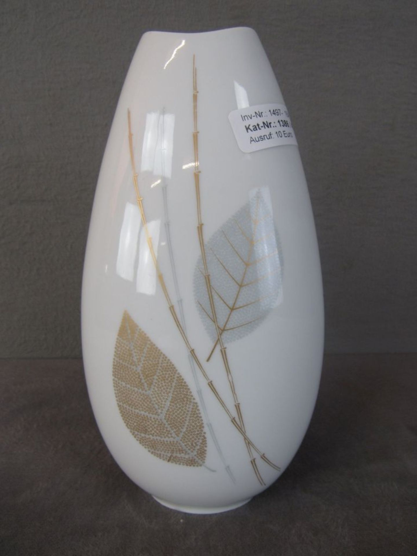 60er Jahre Rosenthal Gruppe gemarkt Thomasporzellan Marktredwitz Designertischvase 23cm hoch