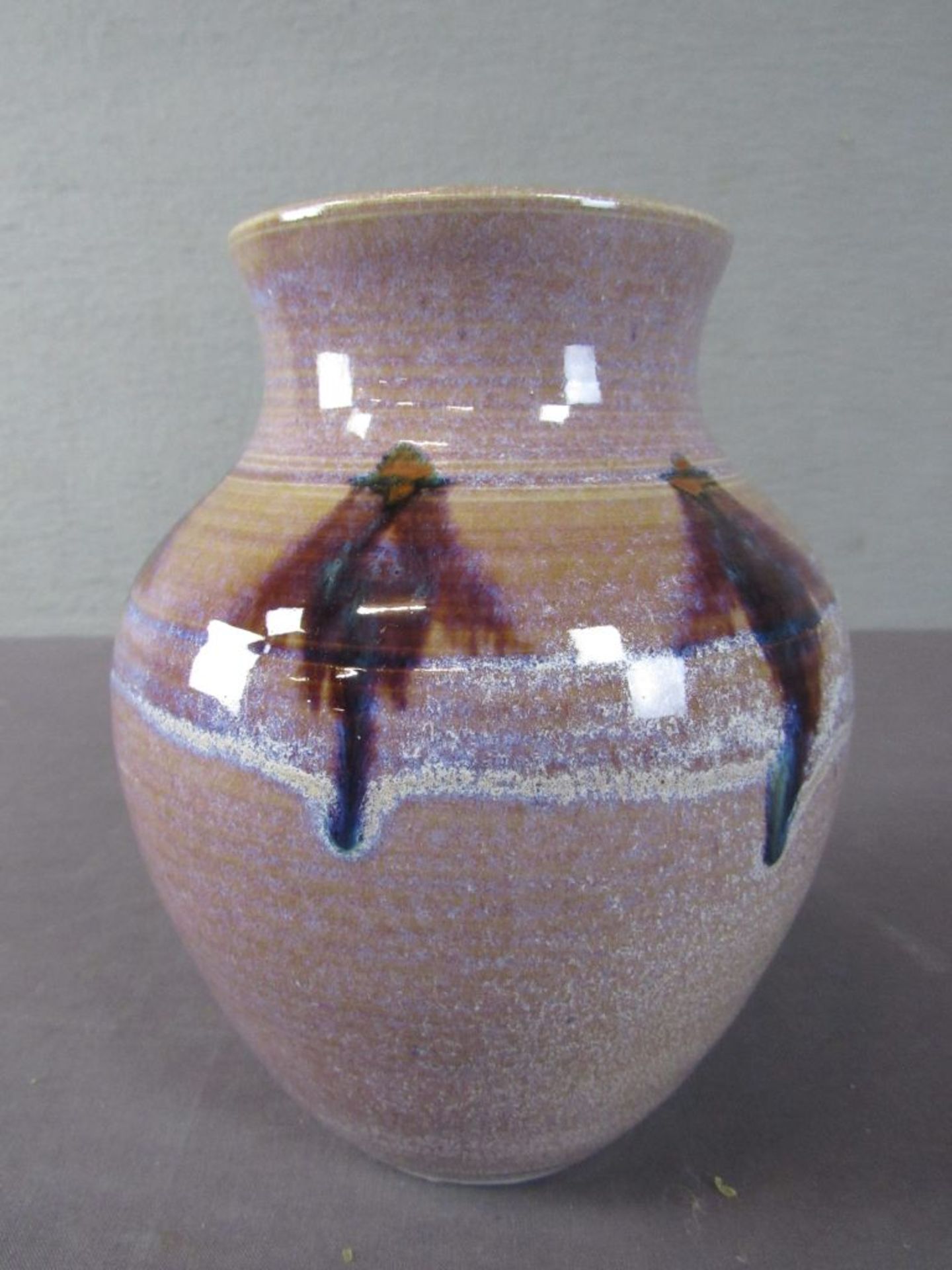 Designervase lasierte Keramik