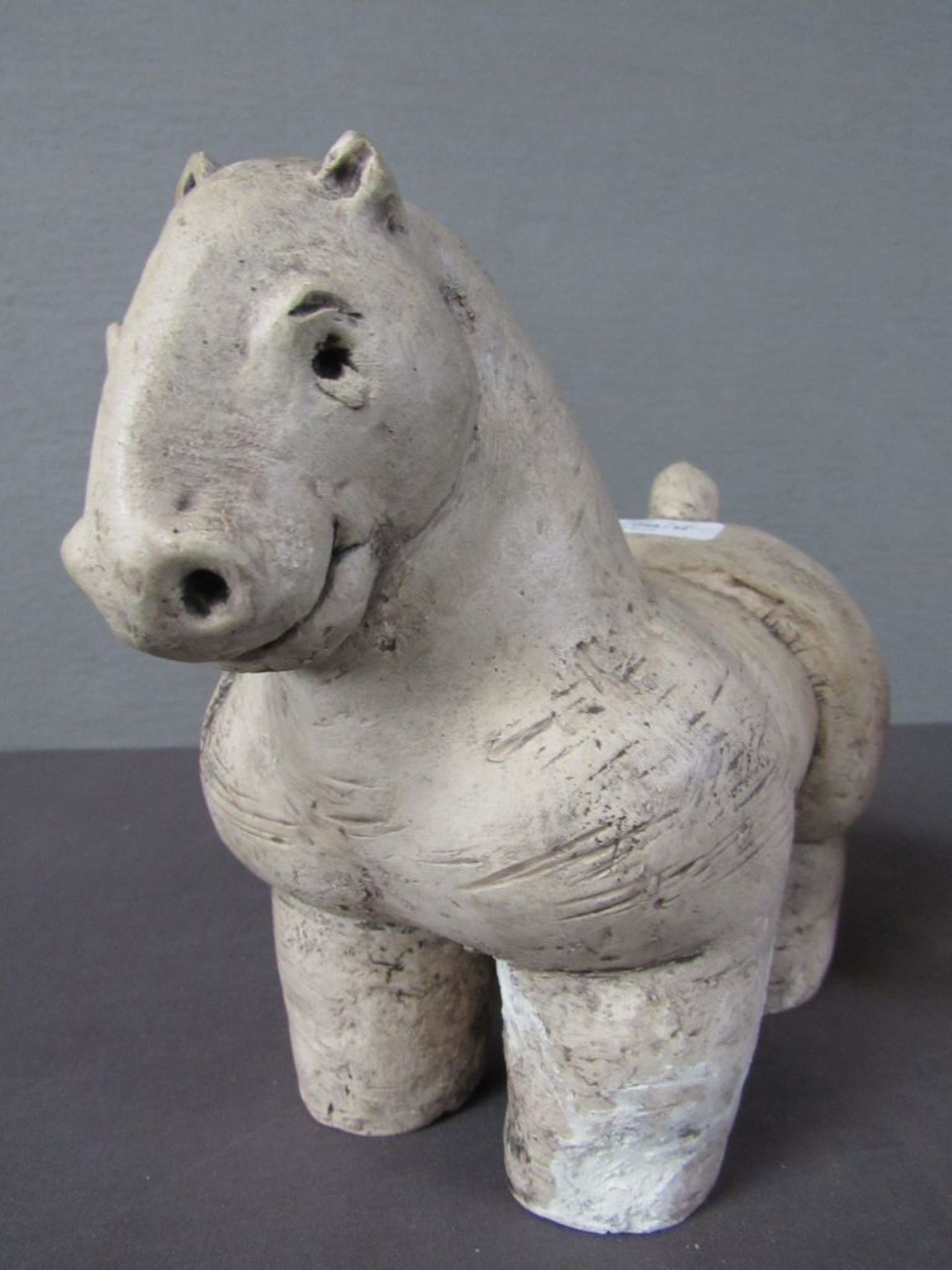 Keramik drei Pferde aus Terrakotta - Image 3 of 9