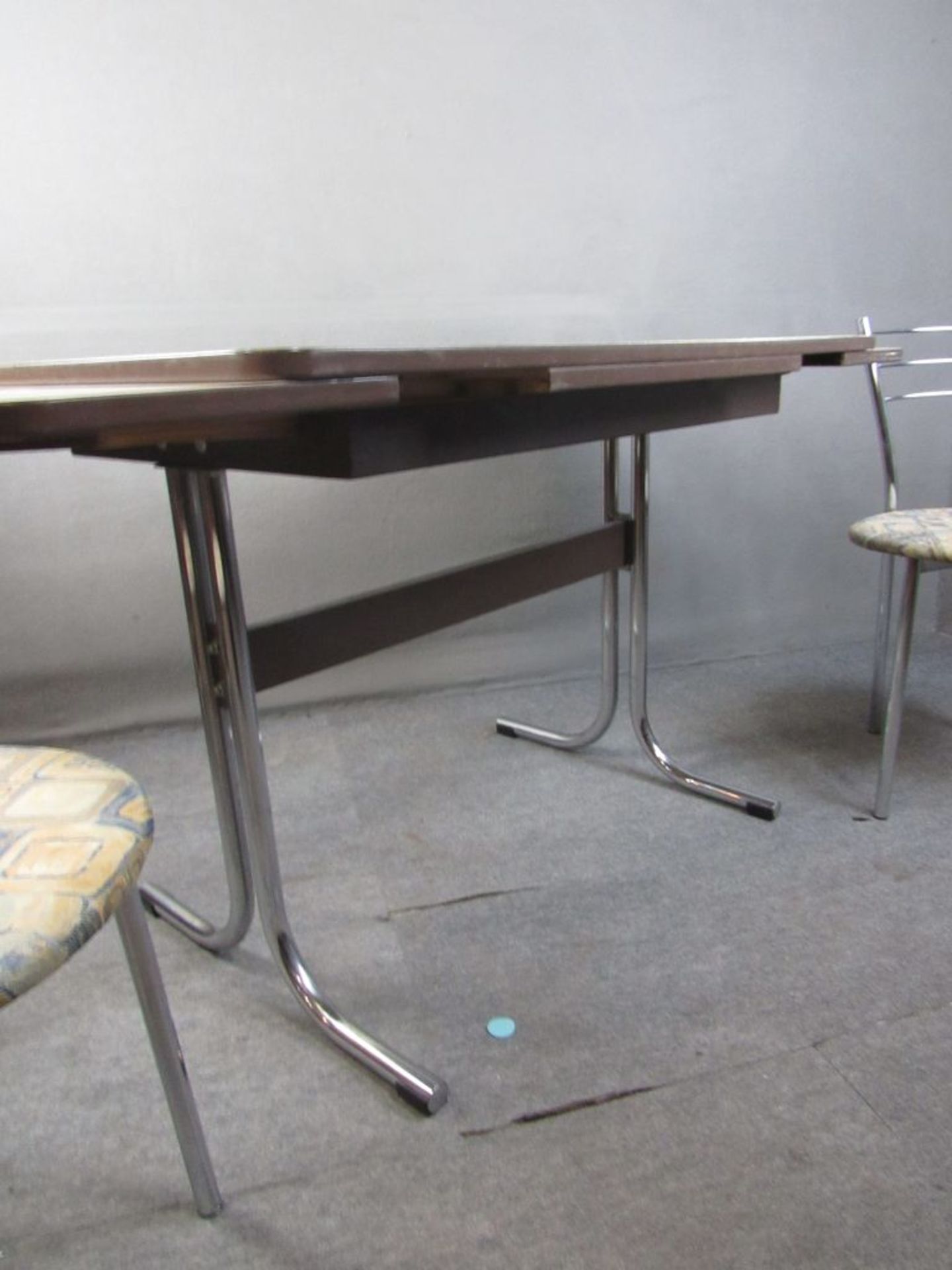 Tisch und zwei Stühle Chrombase 70er - Image 4 of 7