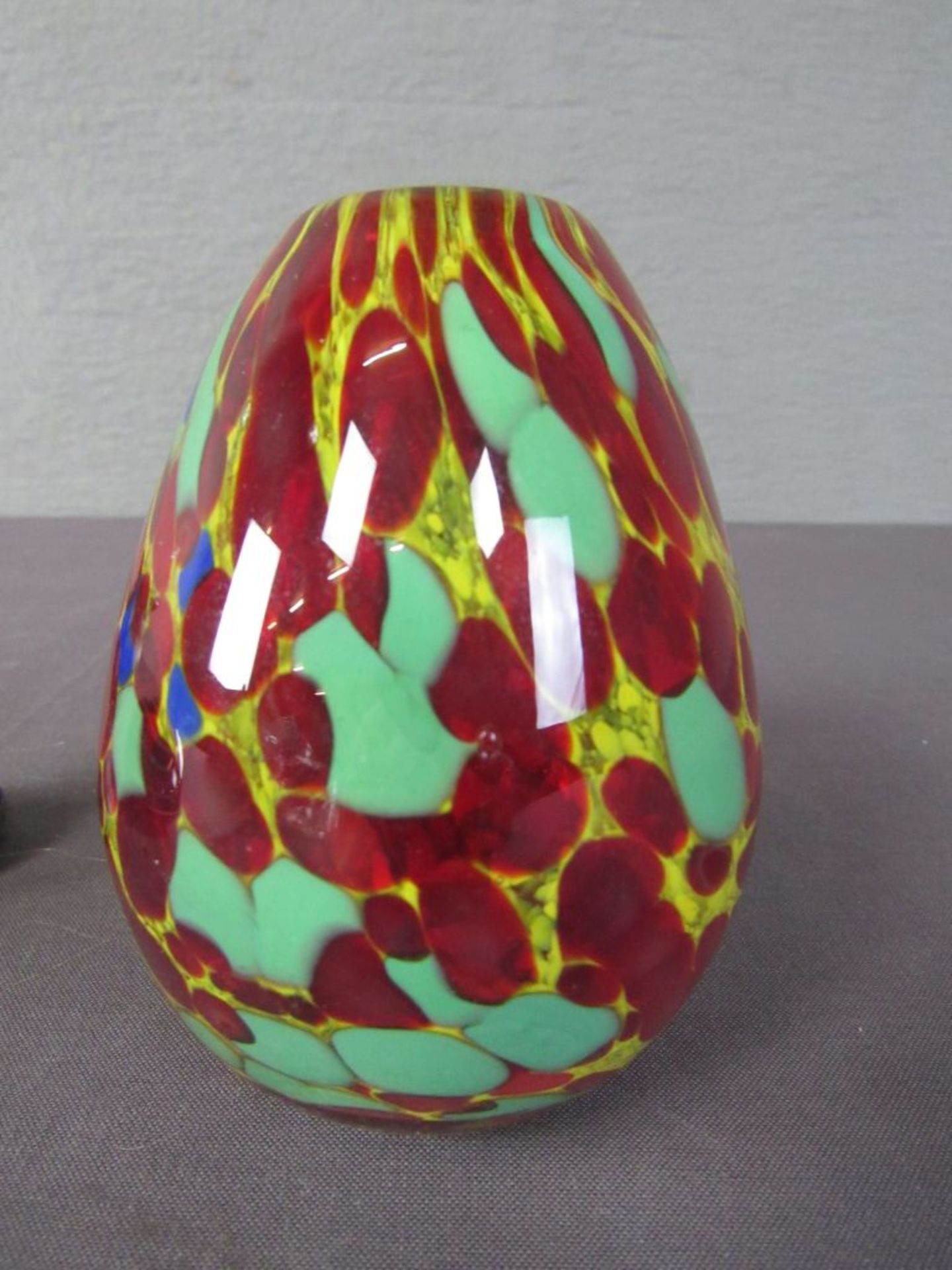Drei Teile Designerglas Italien Vasen - Image 3 of 6