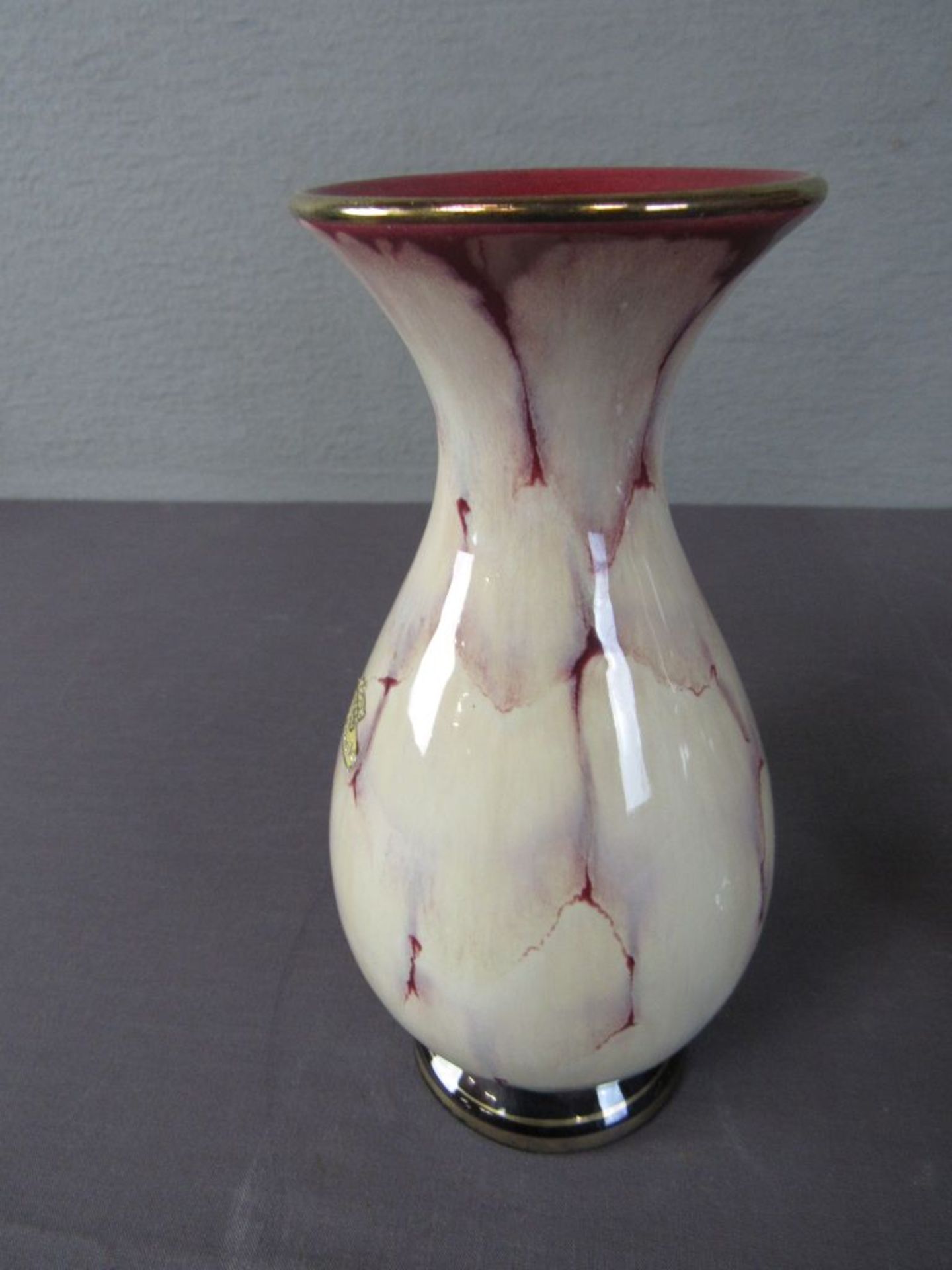 Zwei Keramikvasen 50er Jahre 22cm und - Image 7 of 8