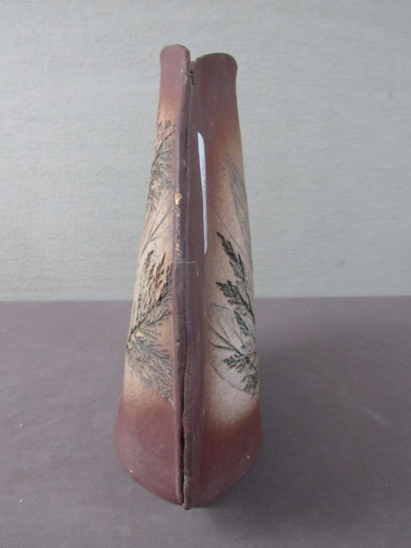 Vase Keramik signiert 27cm - Bild 5 aus 6