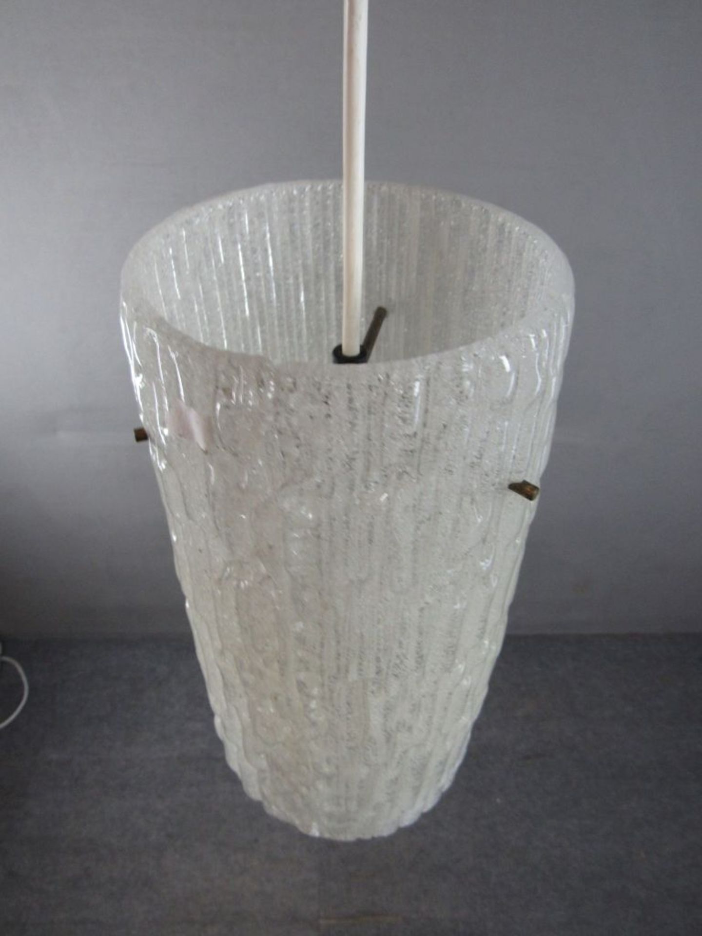 Schwere Eisglaslampe Korpus 30cm - Image 3 of 5